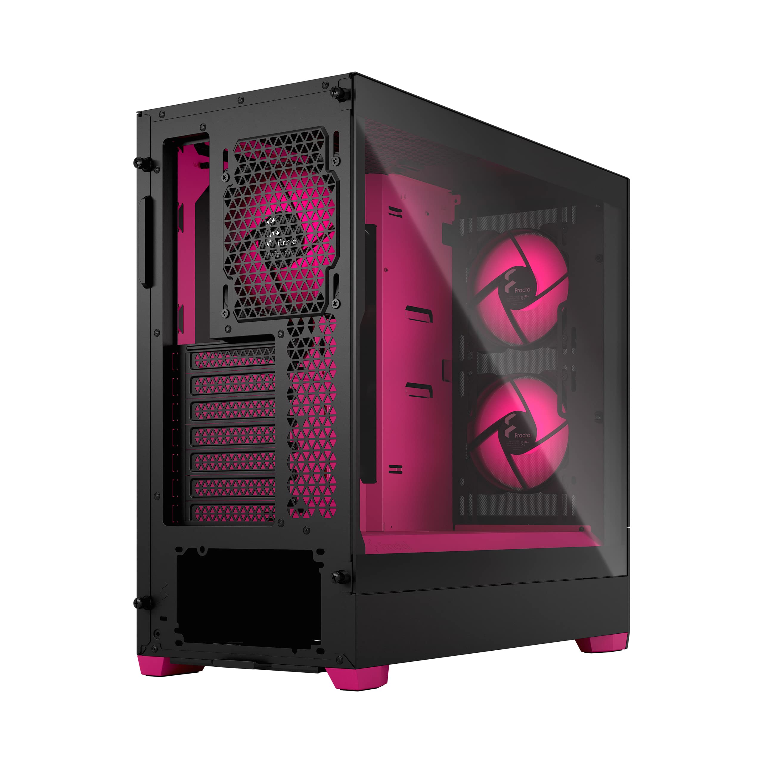 Fractal Design Pop Air Rgb Magenta Core Tempered Glass Clear Tint
