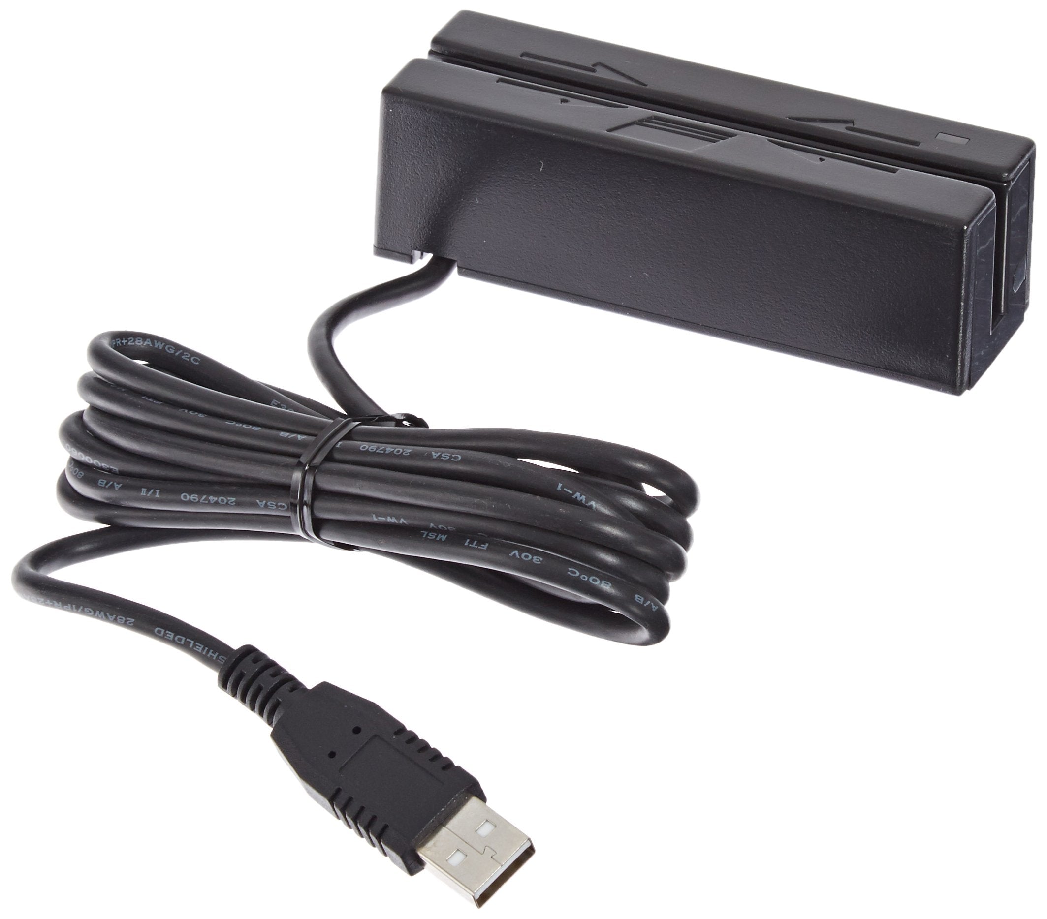 Magtek 21040104 Dual Track Usb Hid Magnetic Stripe Reader With 6' Cable, 60 In/S Swipe Speed, 5V, Black