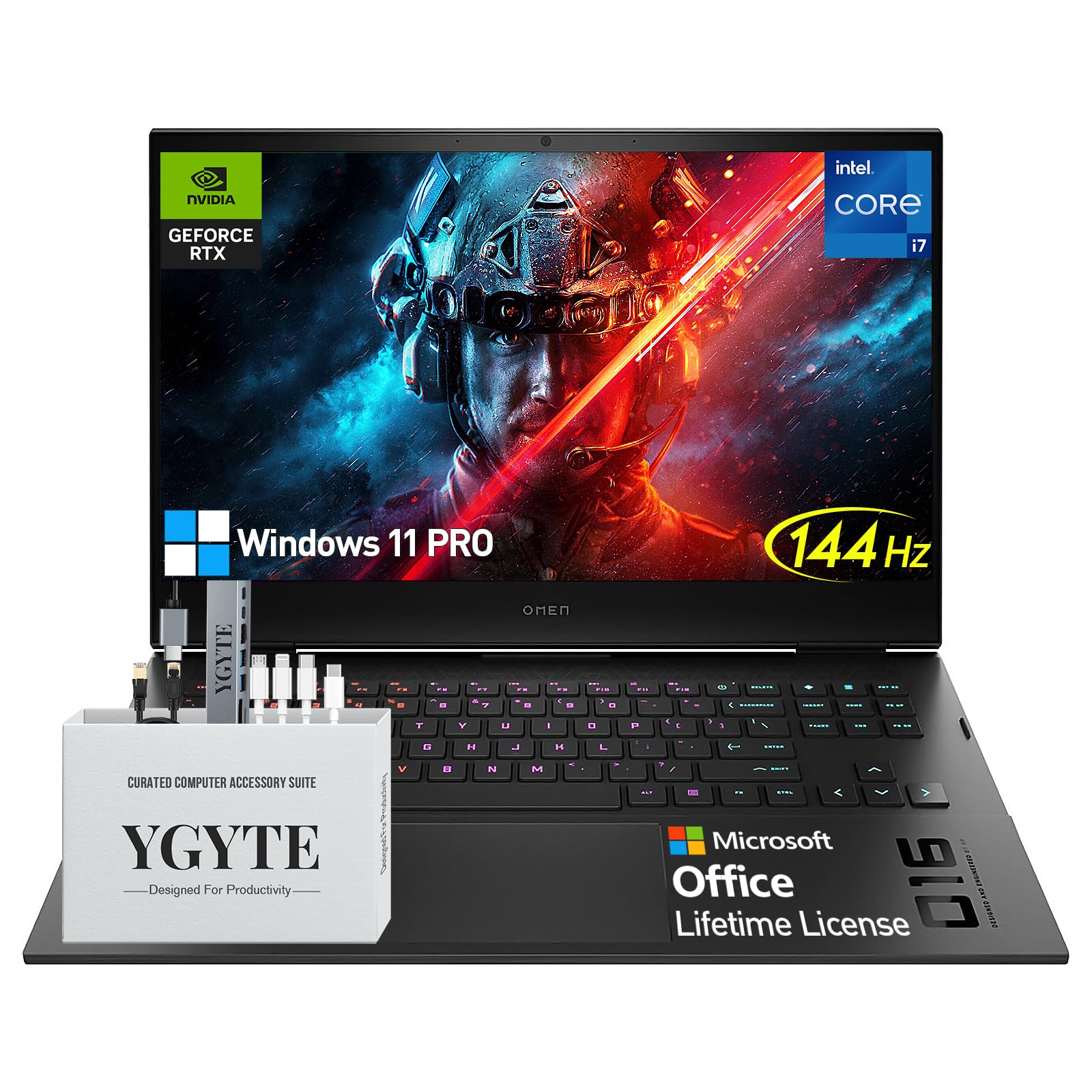 Hp Omen Gaming Laptop 3060, 144Hz Fhd Ips 16 Inch Laptop Gaming, Intel 8-Core I7, Nvidia Geforce Rtx 3060, 32Gb Ram 1Tb Ssd, Lif