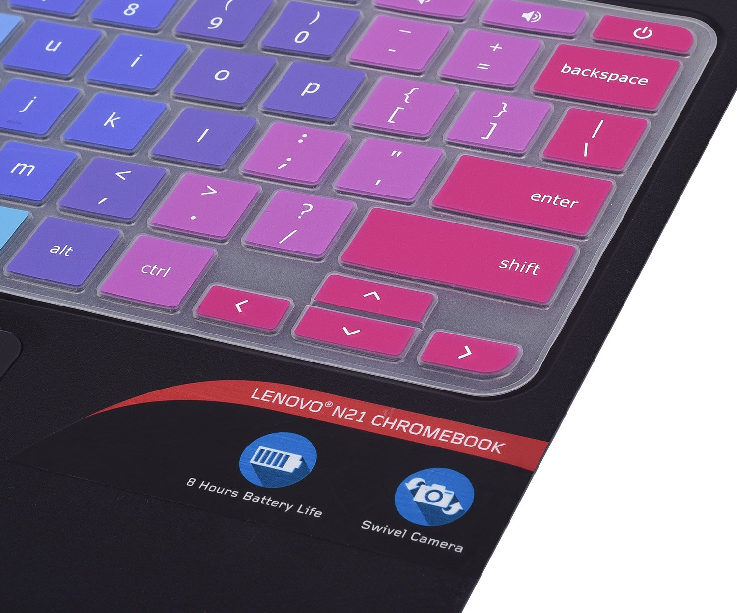 Colorful Lenovo Chromebook Keyboard Cover Fit 2020 2019 2018 Lenovo Chromebook C330 11.6''/Flex 11 Chromebook/Chromebook N20 N21