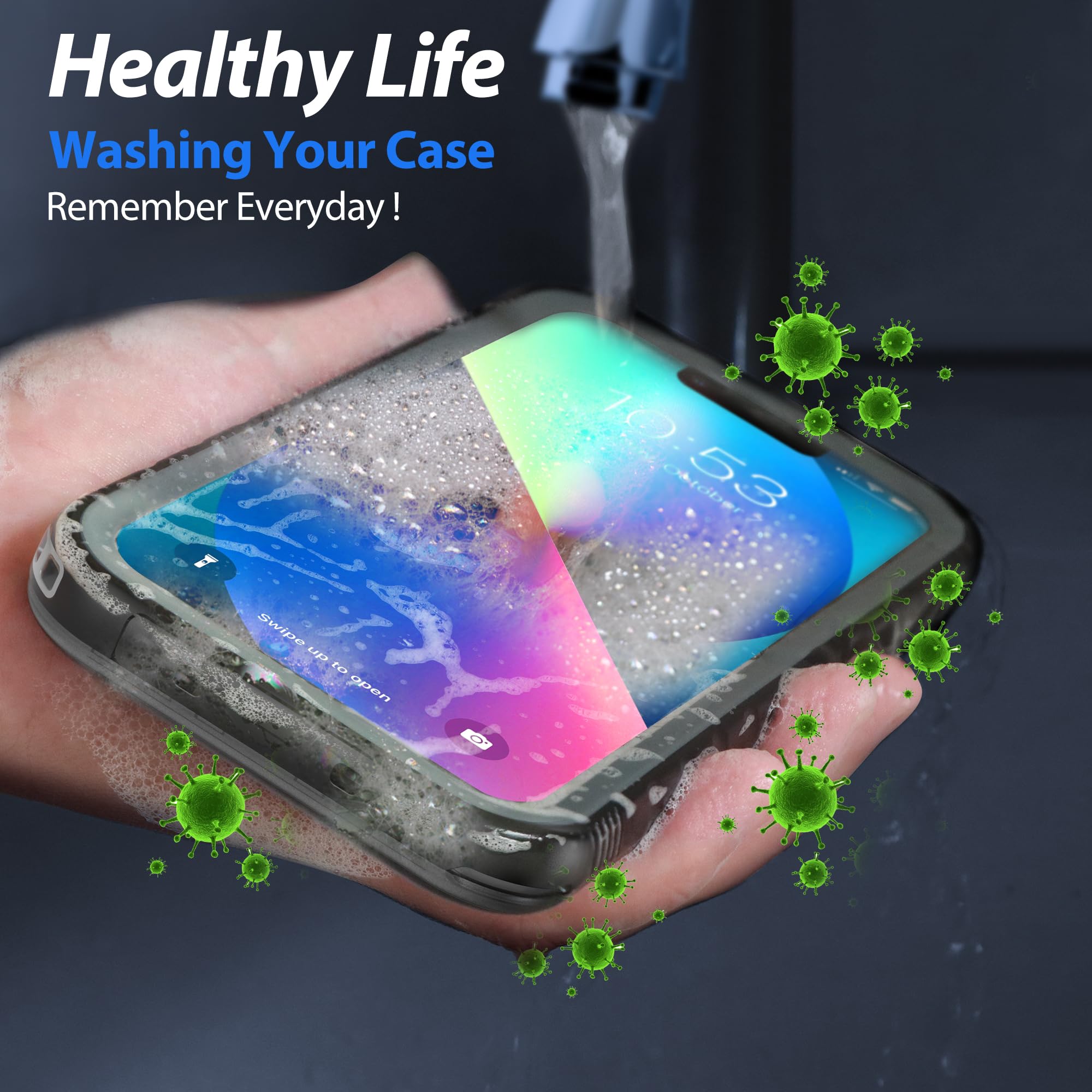 Sportlink For Iphone 13 Case Waterproof   Buit In Screen Protector [Compatible With Magsafe][Ip68 Underwater][6.6Ft Military Dro