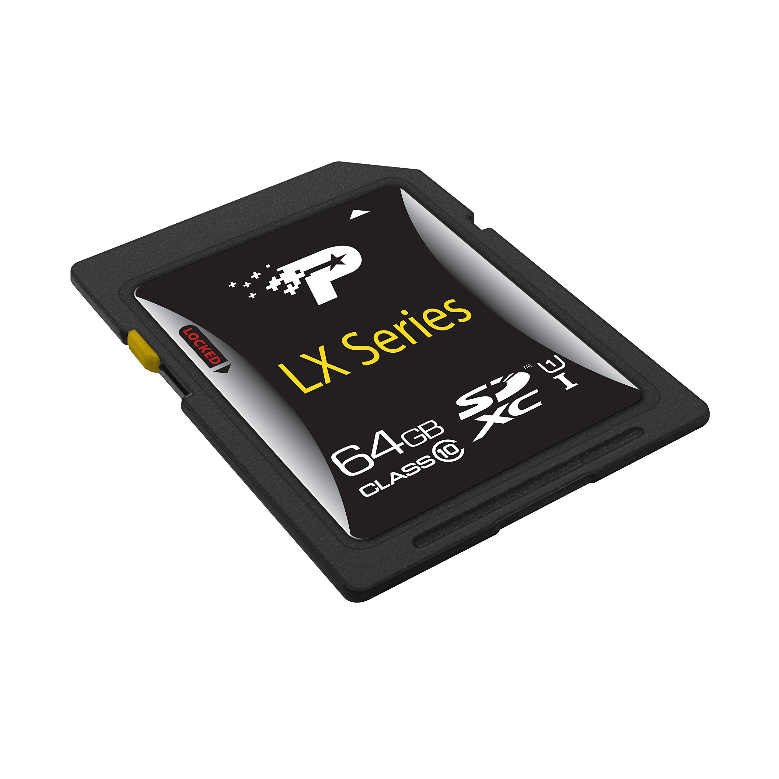 Patriot Lx Series 64Gb Sdxc Card Class 10 Uhsi Ultra Fast Speed For Qhd Video Production And High Resolution Pictures