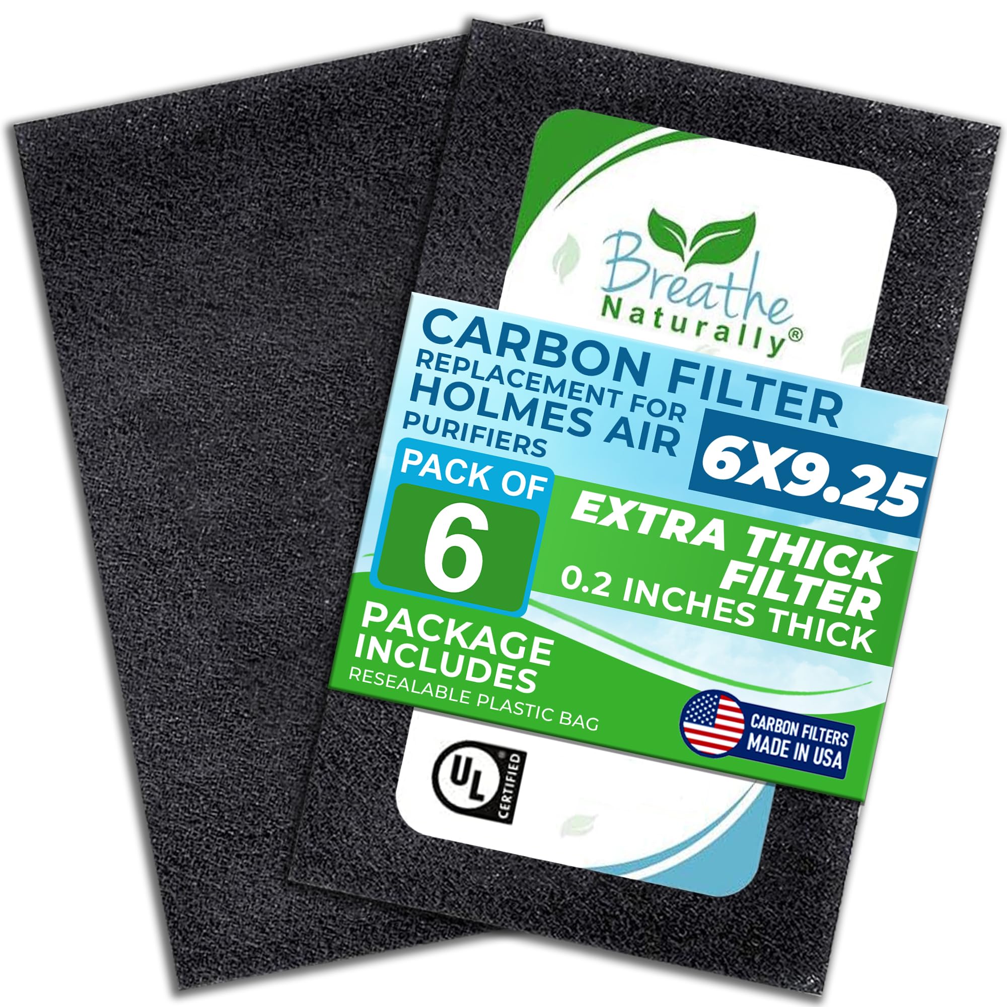 Breathe Naturally   Hapf600 Hepa Carbon Filter Replacement For Holmes Air Purifiers   High Efficiency Carbon Air Cleaner Filters