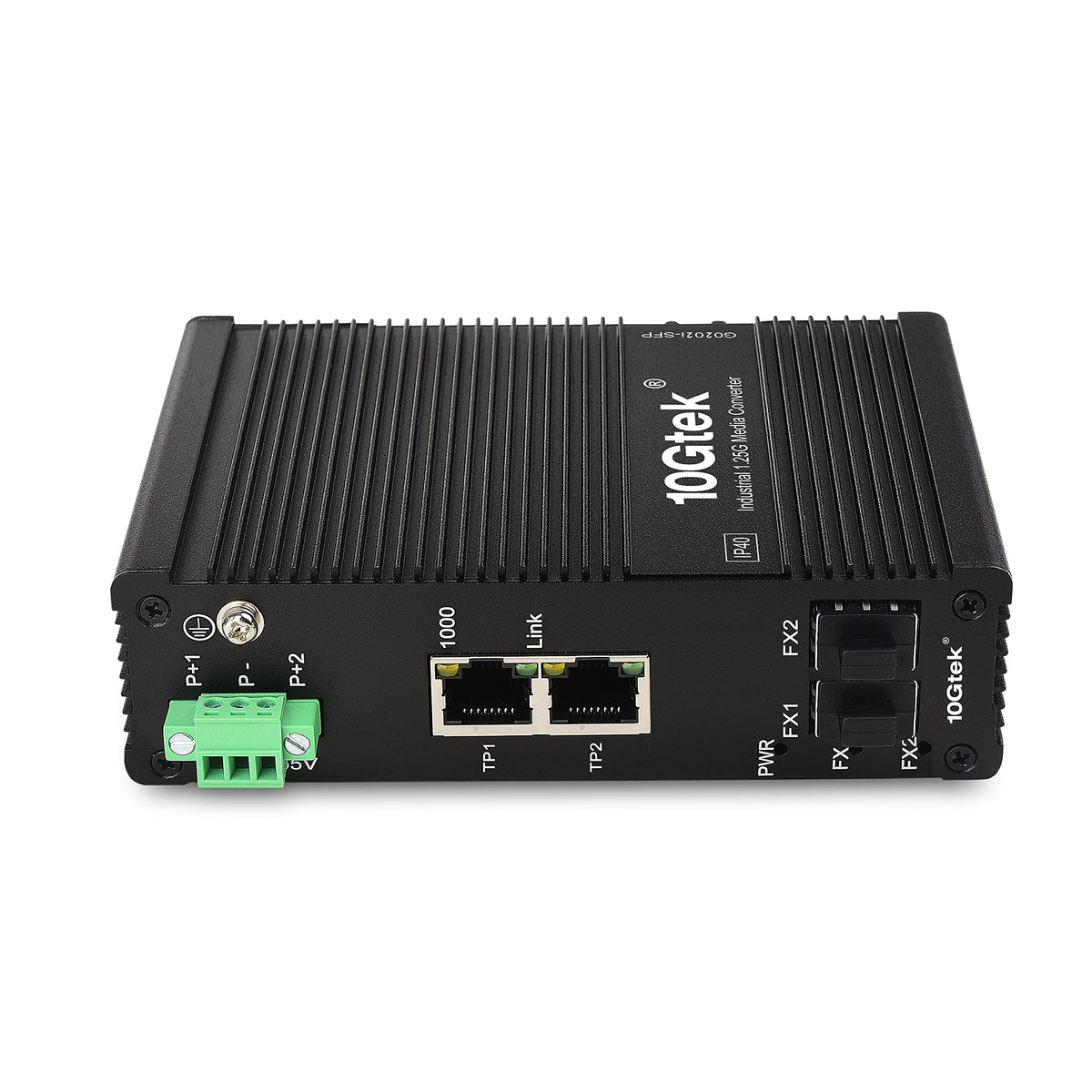 Industrial Ip40, 4 Port Gigabit Ethernet Switch (W/20 Km Sfp Transceiver), G0202I , Din Rail Mount (Power Supply Is Not Included