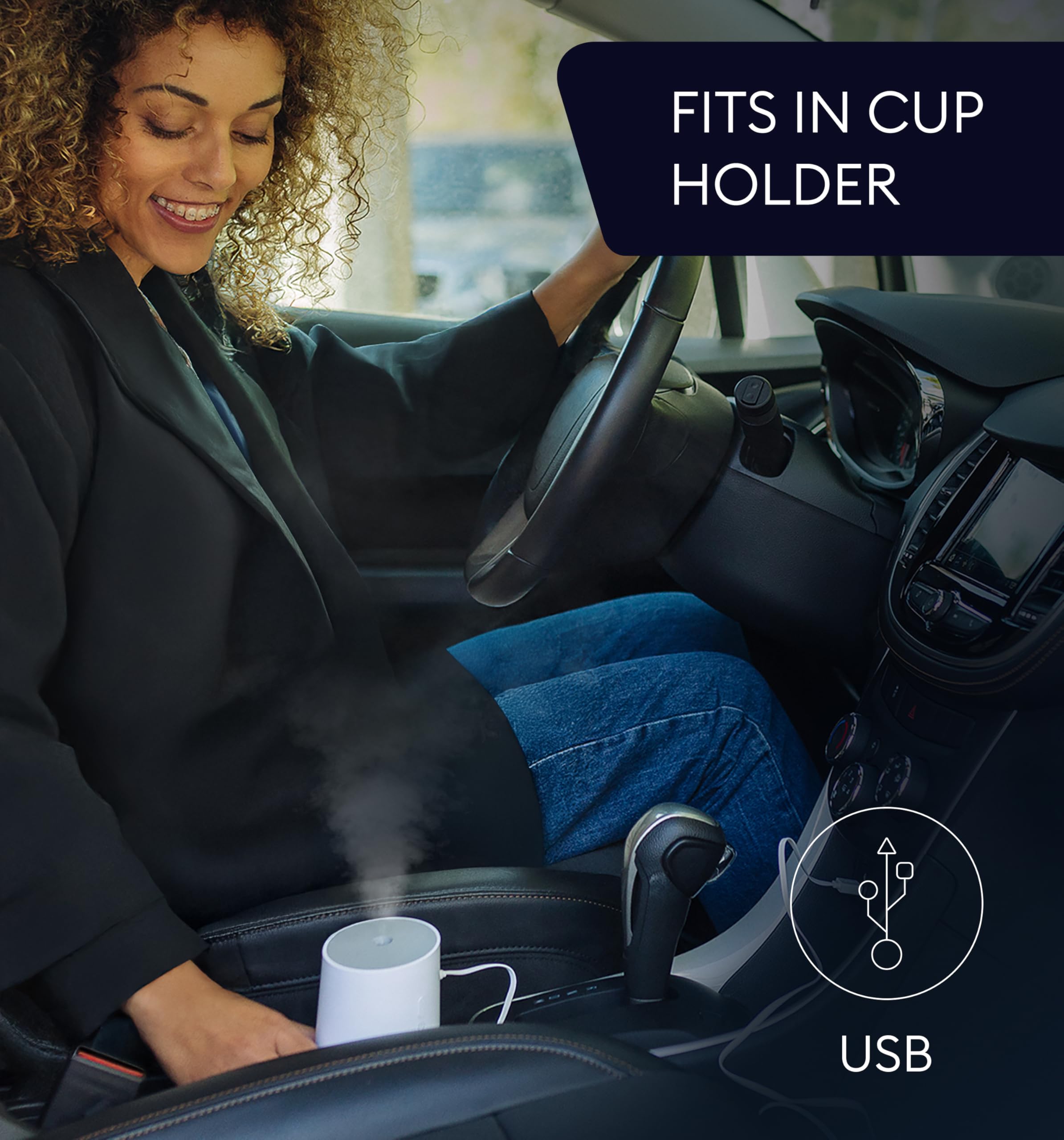 Geniani Portable Cool Mist Humidifiers For Bedroom & Office - Ultrasonic Humidifier For Home, Baby, Small Room With Auto Shut Of