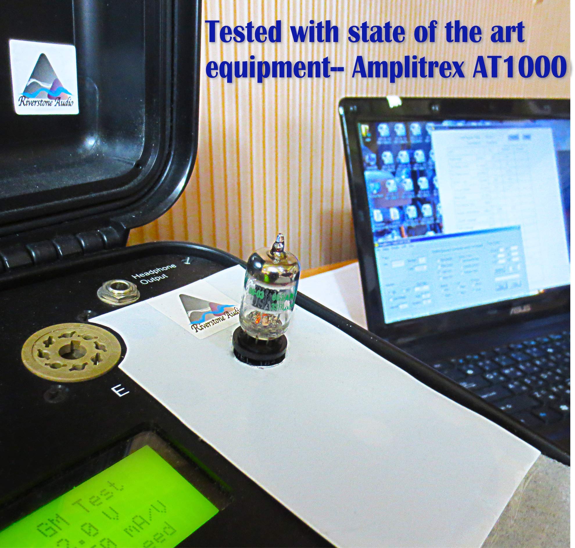 Riverstone Audio   Tested/Matched Pair (2 Tubes) 7 Pin Jan 5654W Fully Tested Vacuum Tubes   Upgrade For 6Ak5 / 6J1 / 6J1P / Ef95   Jan 5654W Platinum Grade Pair