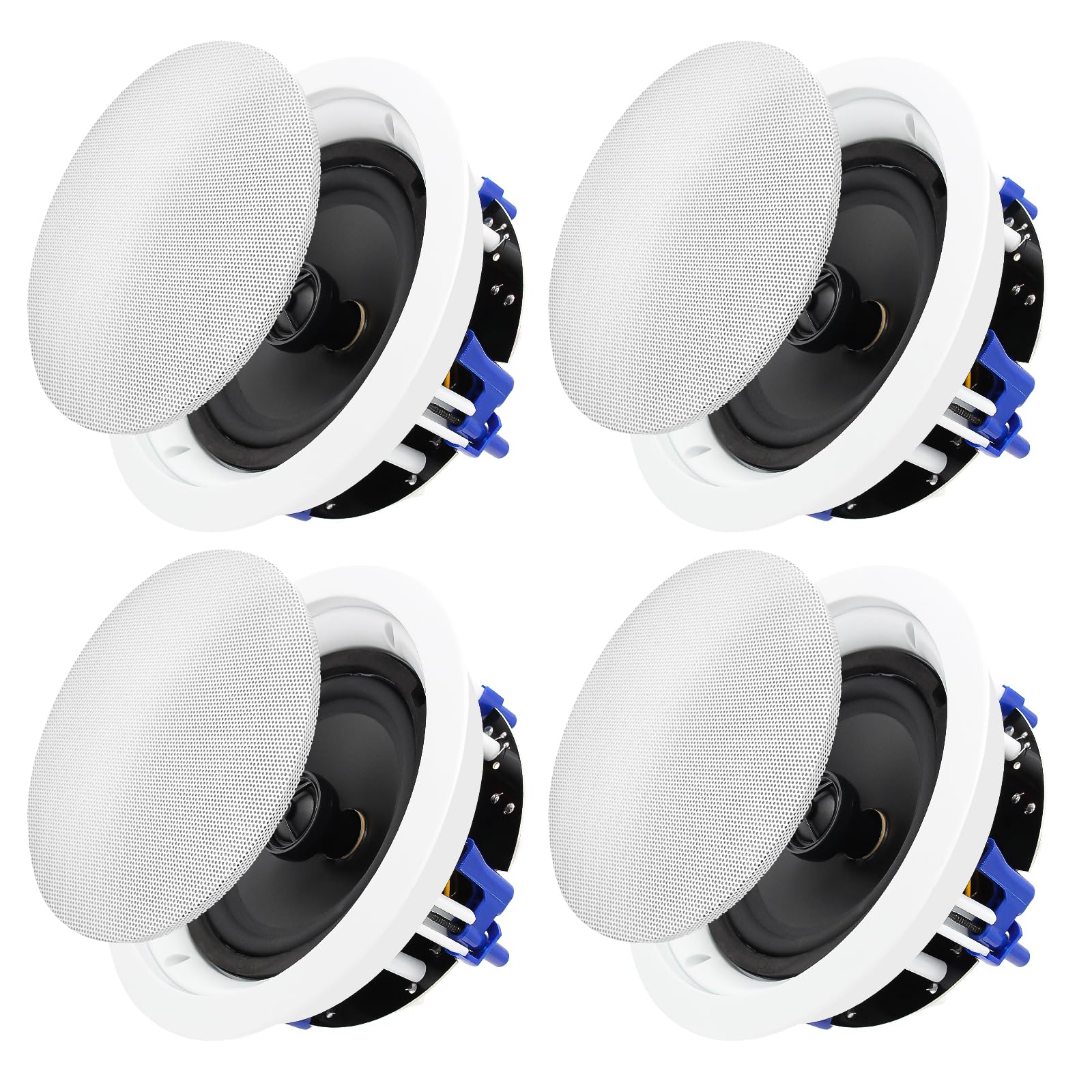 STUDIOFINIX 6.5 Inch Ceiling Speakers 640 Watts 2 Way Flush Mount Passive for Home Theater, Living Room, Office,Kichten,Study Ro