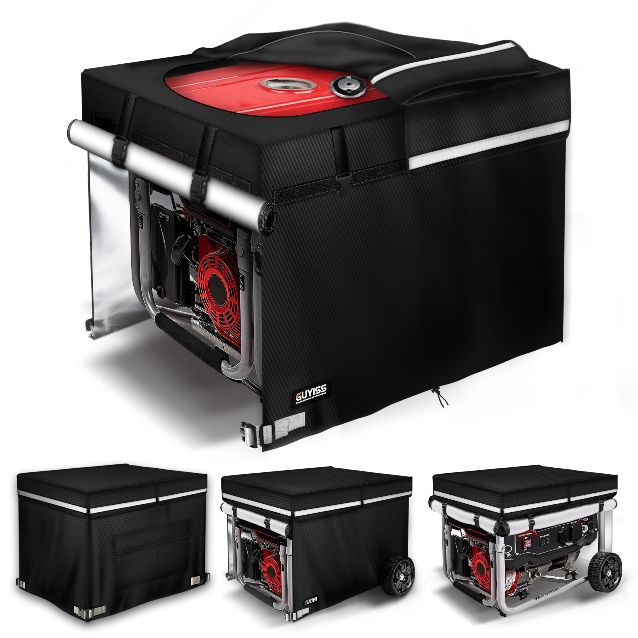 Guyiss Generator Covers, 28  20  20Inch Portable Generator Cover, 600D+210D 100% Waterproof And Tear Resistant Oxford Cloth. Fit