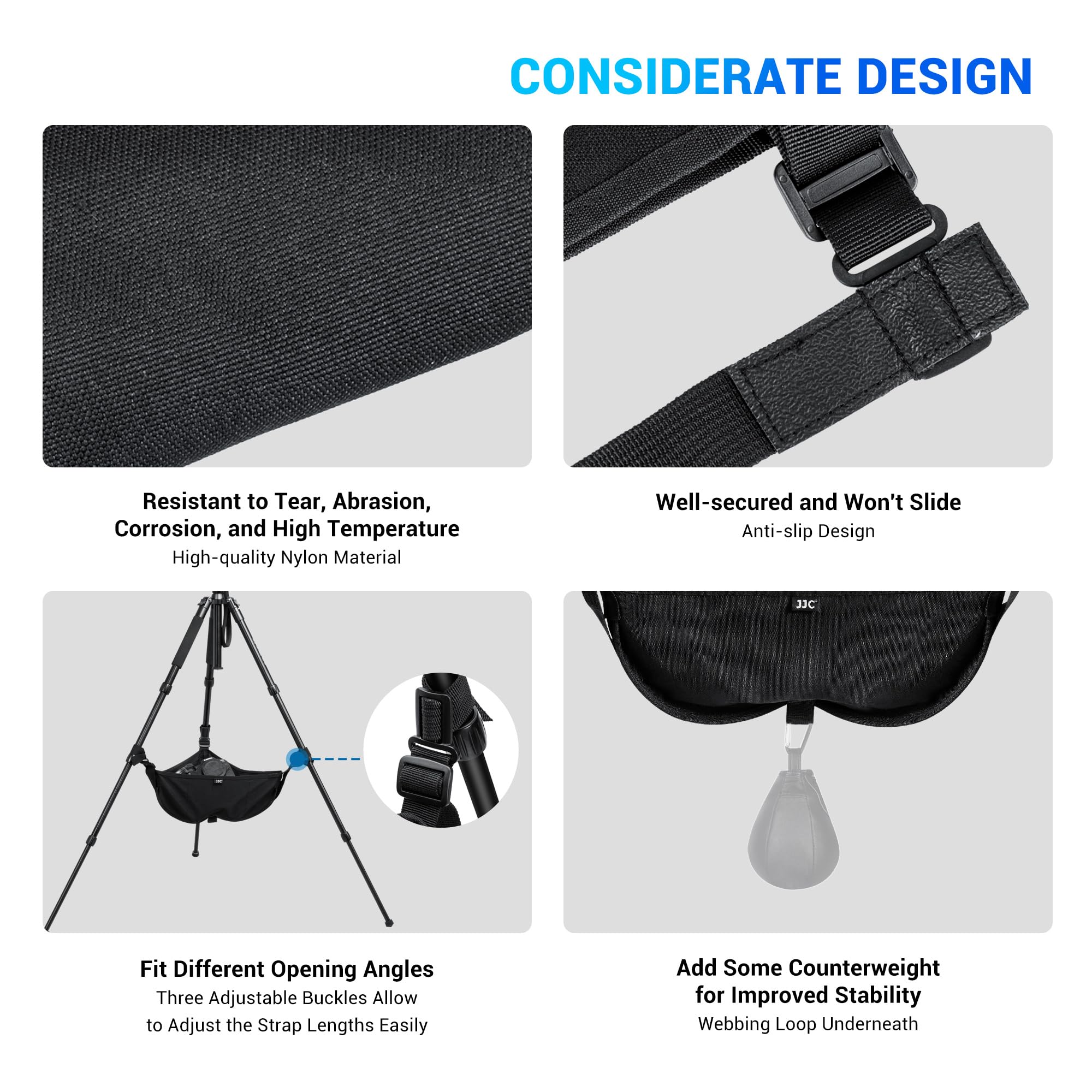 Tripod Sand Bag For Tripod/Easel,Tripod Stone Bag With 9 Extra Pockets,Tripod Weight Bag For Photography Painter,Heavy Duty Sand