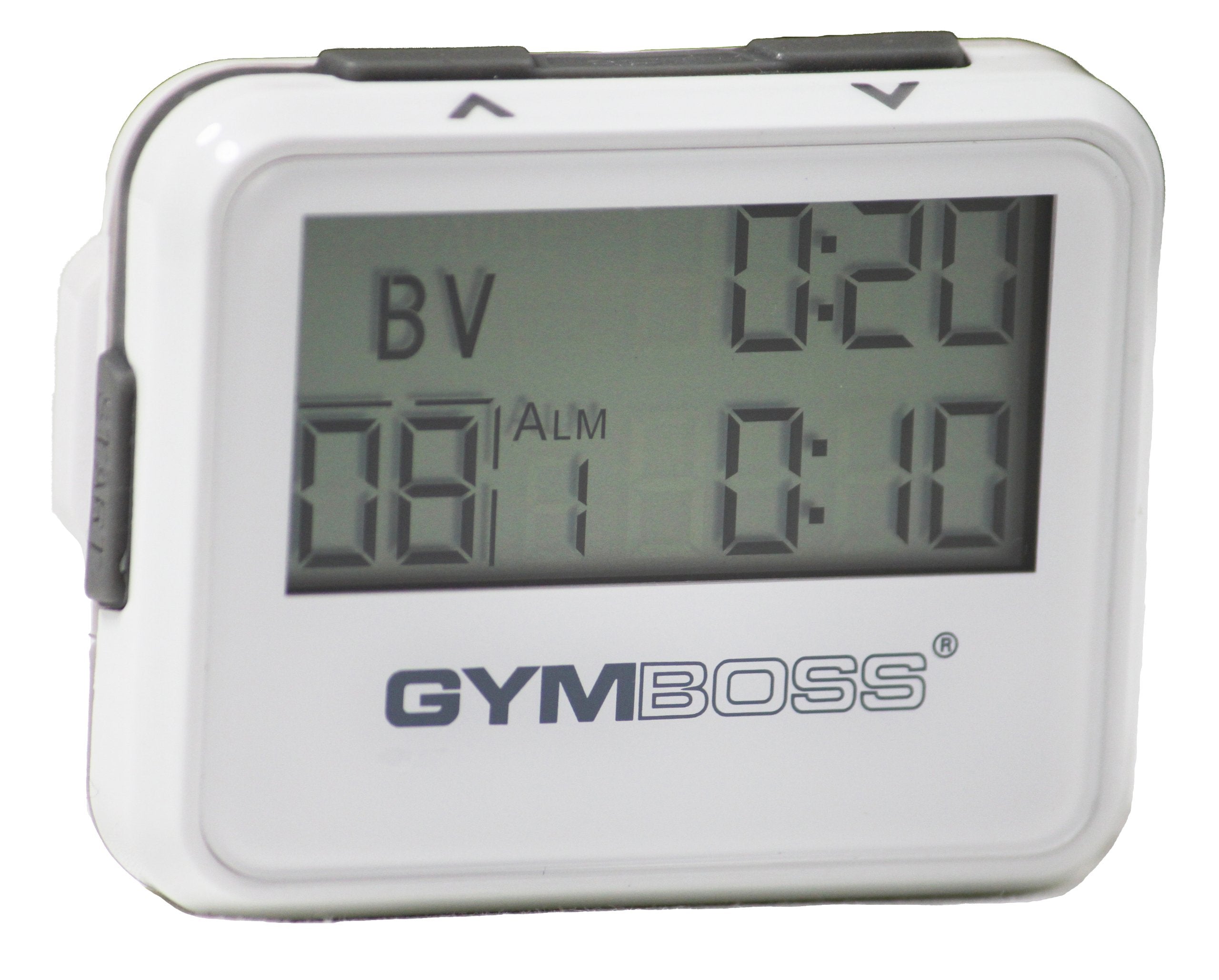Gymboss Interval Timer And Stopwatch   White/Gray Gloss