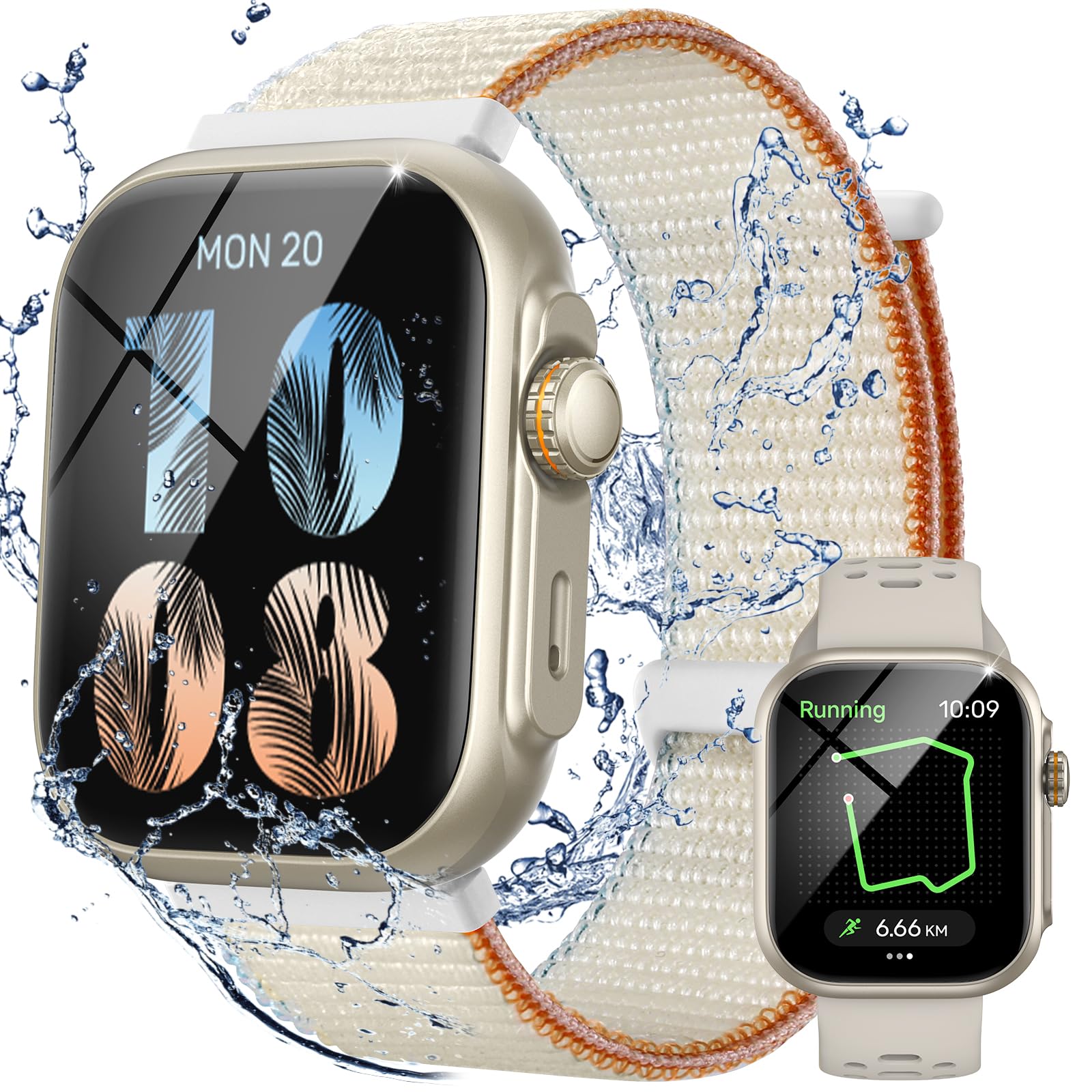 Parsonver Built-In Gps Smart Watch For Women Men With Bluetooth Calling, Gps Fitness Activity Tracker 100+ Sport Modes, Heart Ra