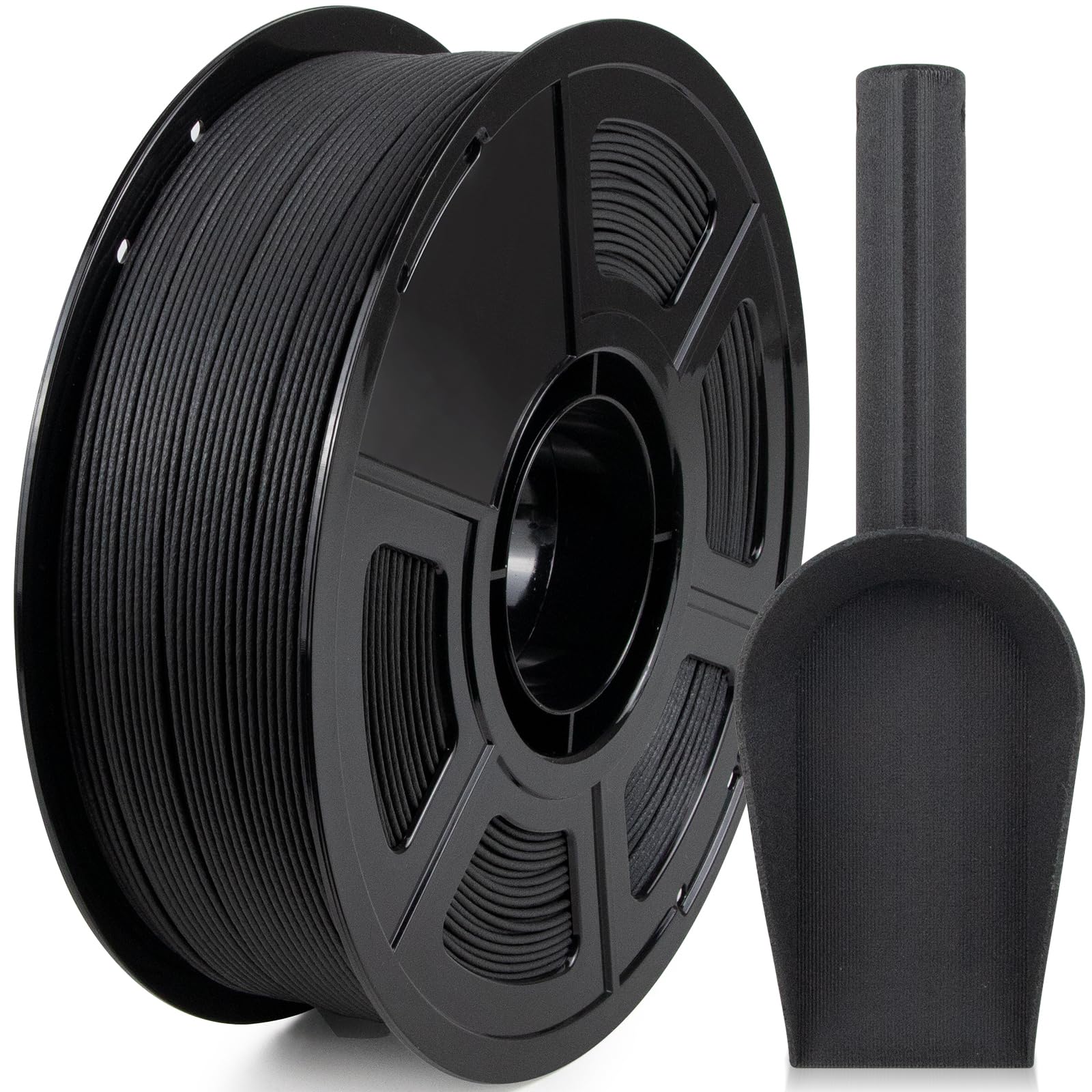 IEMAI Carbon Fiber PETG Filament 1.75mm Matte Gray 1KG, PETG-CF 3D Printer Filament with Dimensional Stability & Low Warpage, Hi