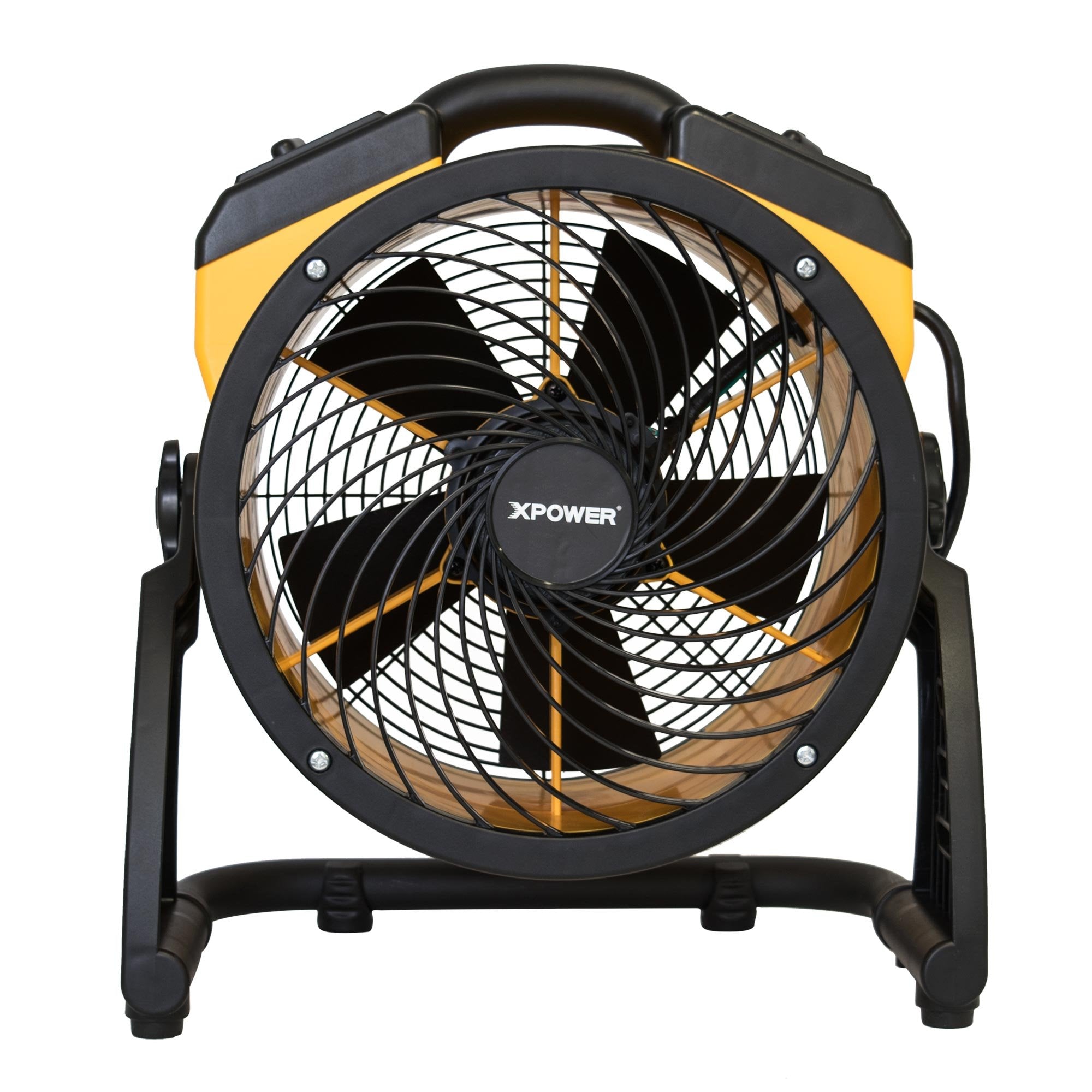 Xpower Fc 100 Heavy Duty Industrial High Velocity Whole Room Air Mover Air Circulator Utility Floor Fan, Variable Speed, Timer,