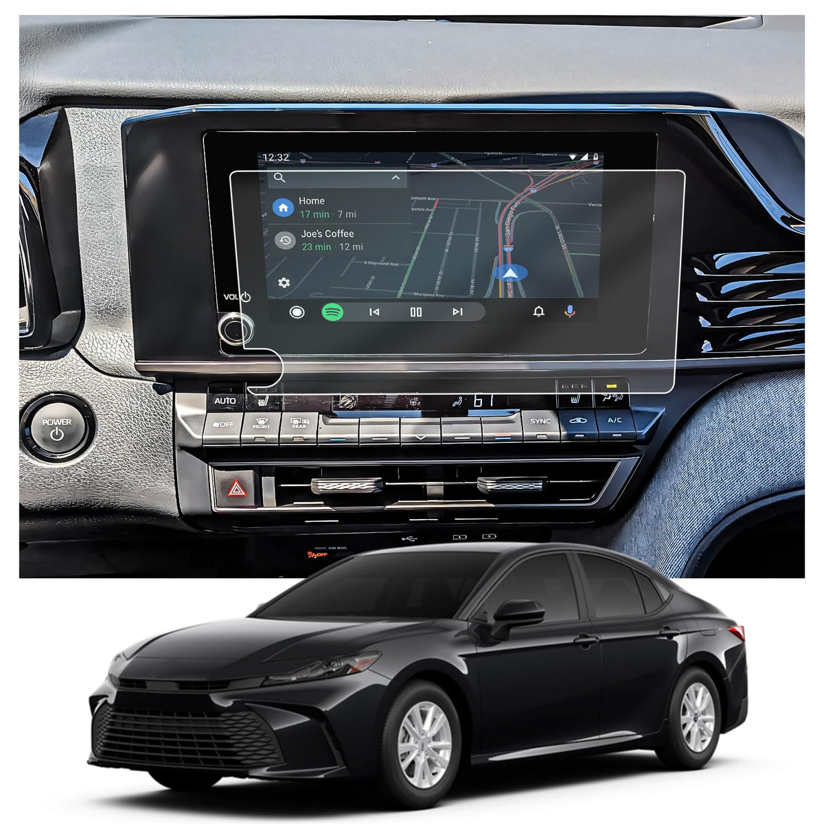 Cdefg 2 Pack For 2025 Toyota Camry 8” Screen Protector For 2025 Toyota Camry Se/Le Accessories Center Touch Screen Protector Car Display Guard (8-Inch)