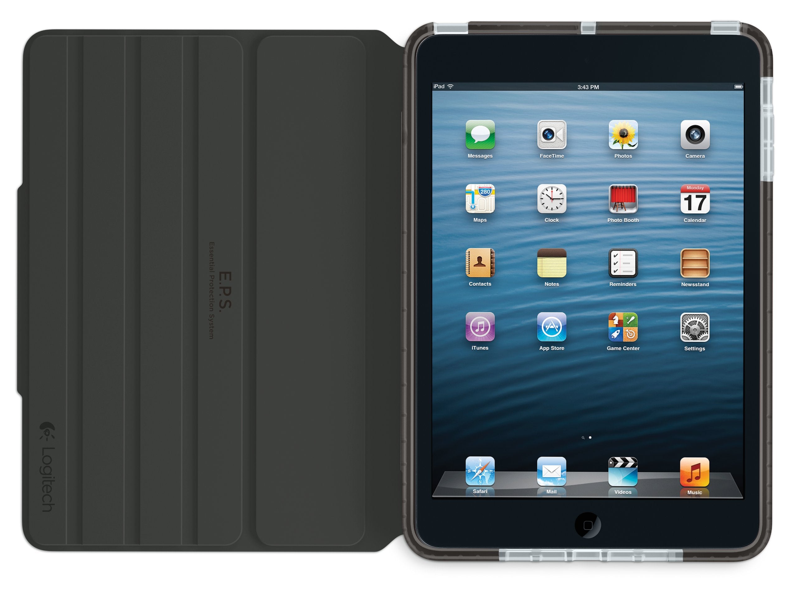 Logitech Big Bang Impact Protective Thin And Light Case For Ipad Mini/Retina Display, Forged Graphite