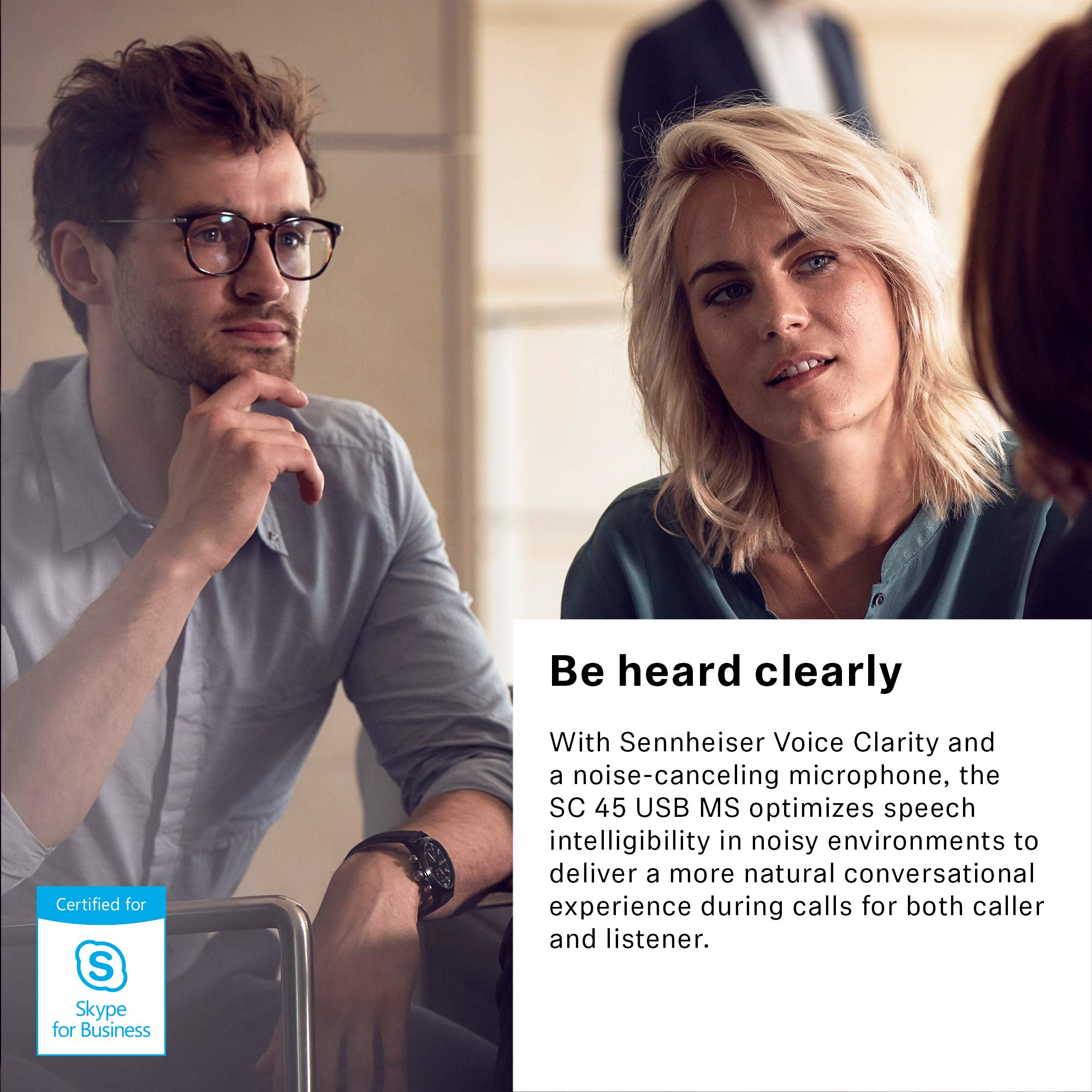 Sennheiser Sc 45 Usb Ms (507083)   Single Sided Business Headset | For Skype For Business, Mobile Phone, Tablet, Softphone, And