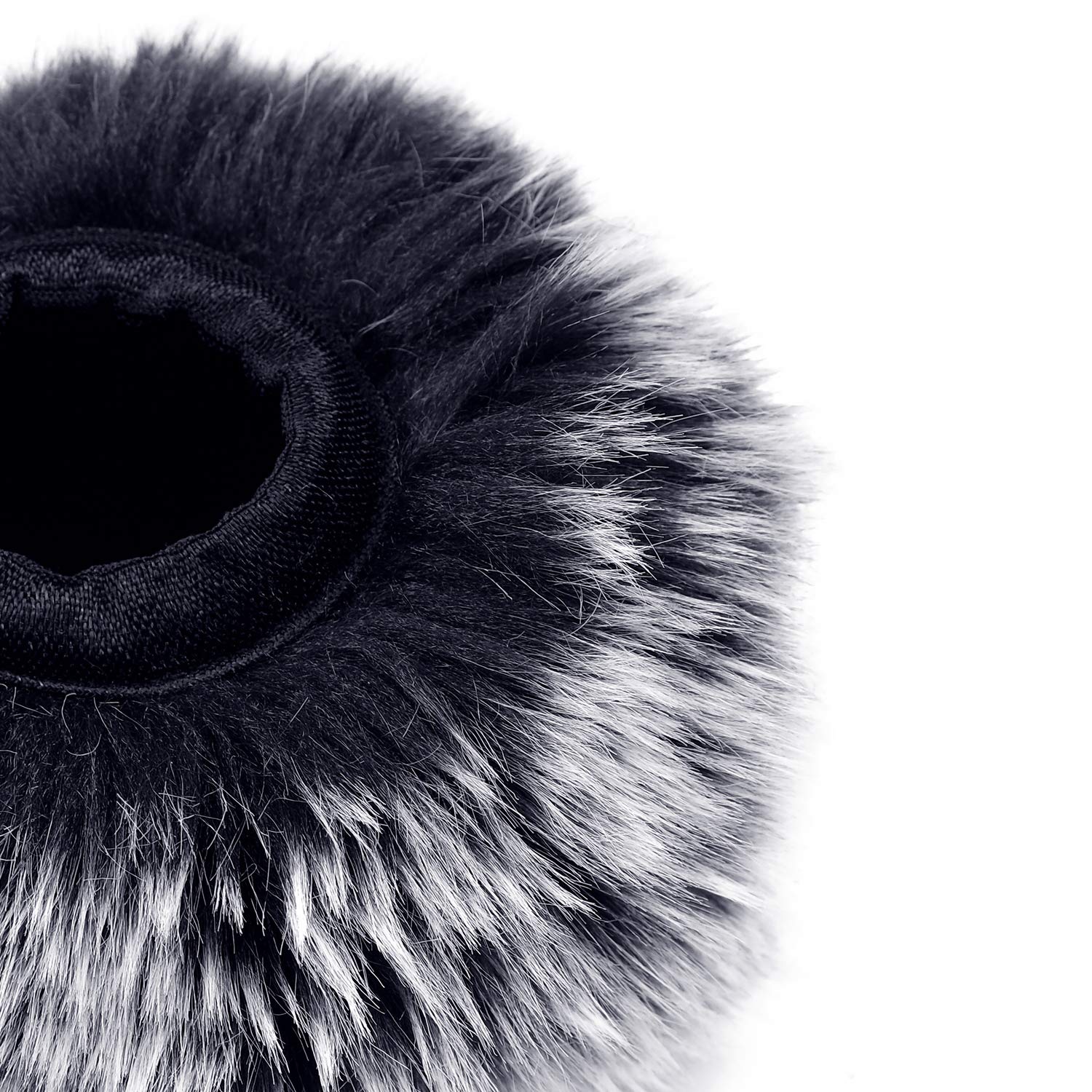 Chromlives Furry Windscreen Muff, Mic Cover Wind Muff, Outdoor Microphone Wind Cover Compatible With Zoom H5 H6 And More, Grey