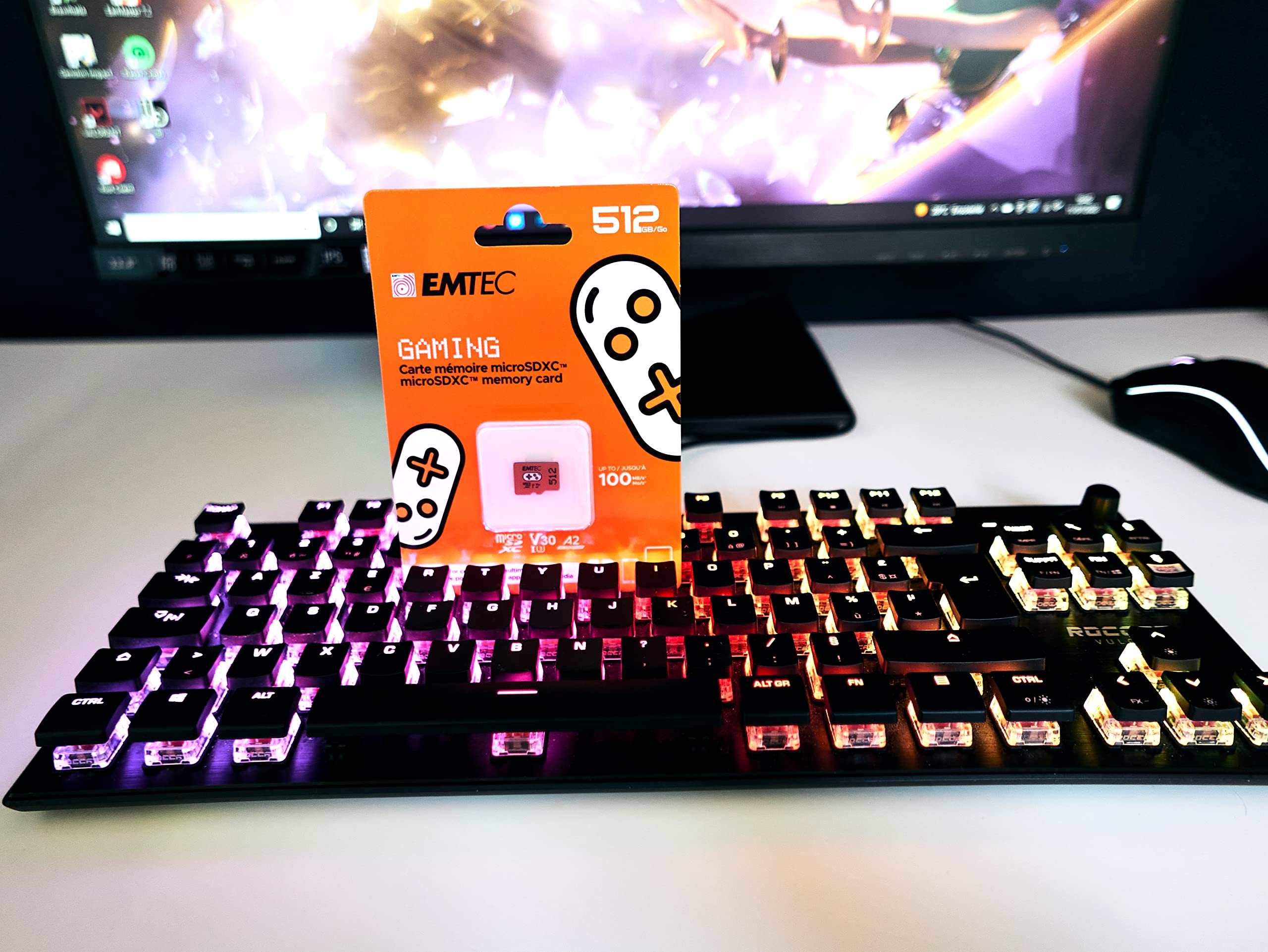 Emtec 512Gb Gaming Micro Sd Card, Microsdxc Memory Card For Nintendo Switch, Wyze, Gopro, Dash Cam, Security Camera, 4K Video Recording, Uhs I A1 U3 V30 C10, Up To 100Mb/S, With Adapter