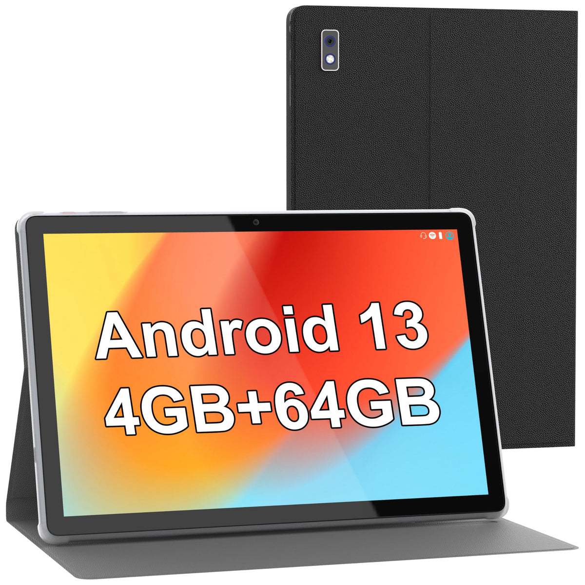 Byybuo Android 13 Tablet,10.1 Inch Tablet With Case,4Gb Ram 64Gb Rom Quad-Core Processor 5000Mah Battery, 1280X800 Ips Fhd Touch