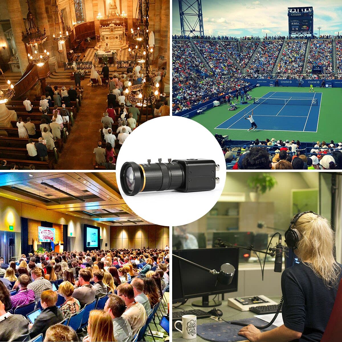 Hd Sdi Camera, 2 Mp 1080P Hd Digital Cctv Security Camera, 1/2.8 High Sensitivity Sensor Cmos With 5 50Mm Manual Varifocal Hd 3M