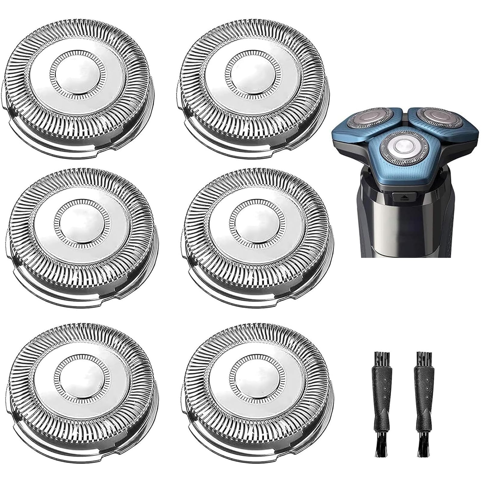 Suleto Sh70 Replacement Heads Compatible With Philip Electric Shavers Series 7000, Sh70/71Razor Replacement Blades Compatible Wi