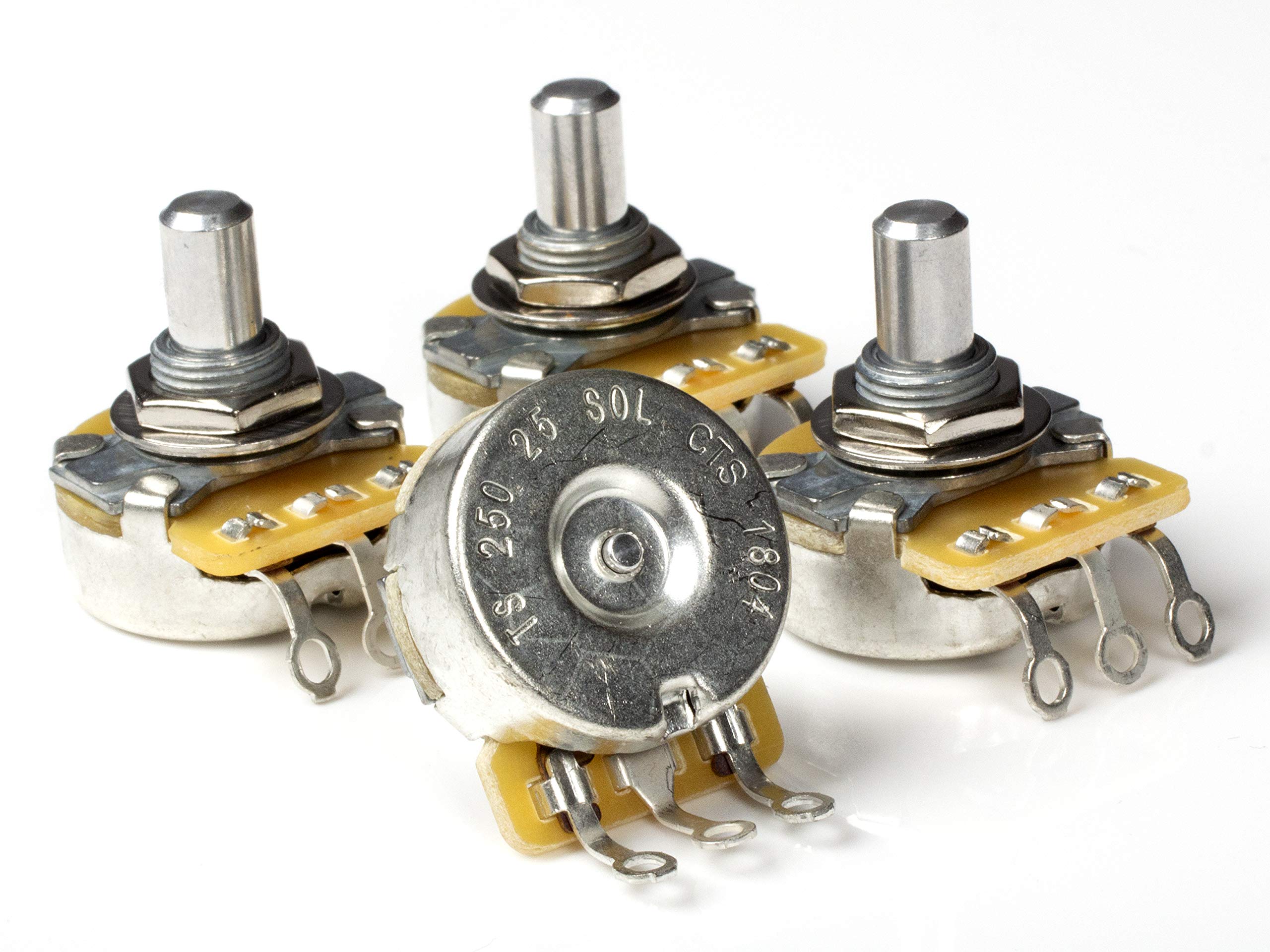 Cts Pot, 250K Audio, Solid Shaft (4 Pack)