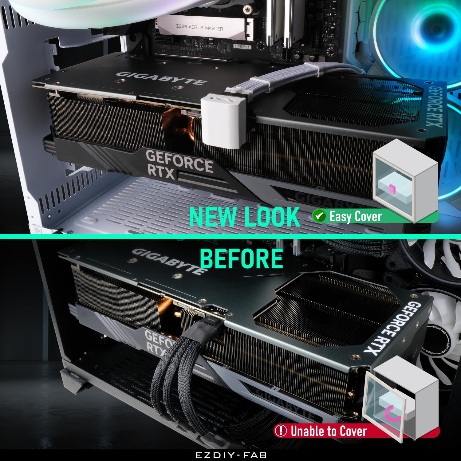 Ezdiy Fab 12Vhpwr 12+4 Pin Angle Connector Power Adapter For Rtx40' Series Graphics Card, Supports 600W Output, Comptatible To R