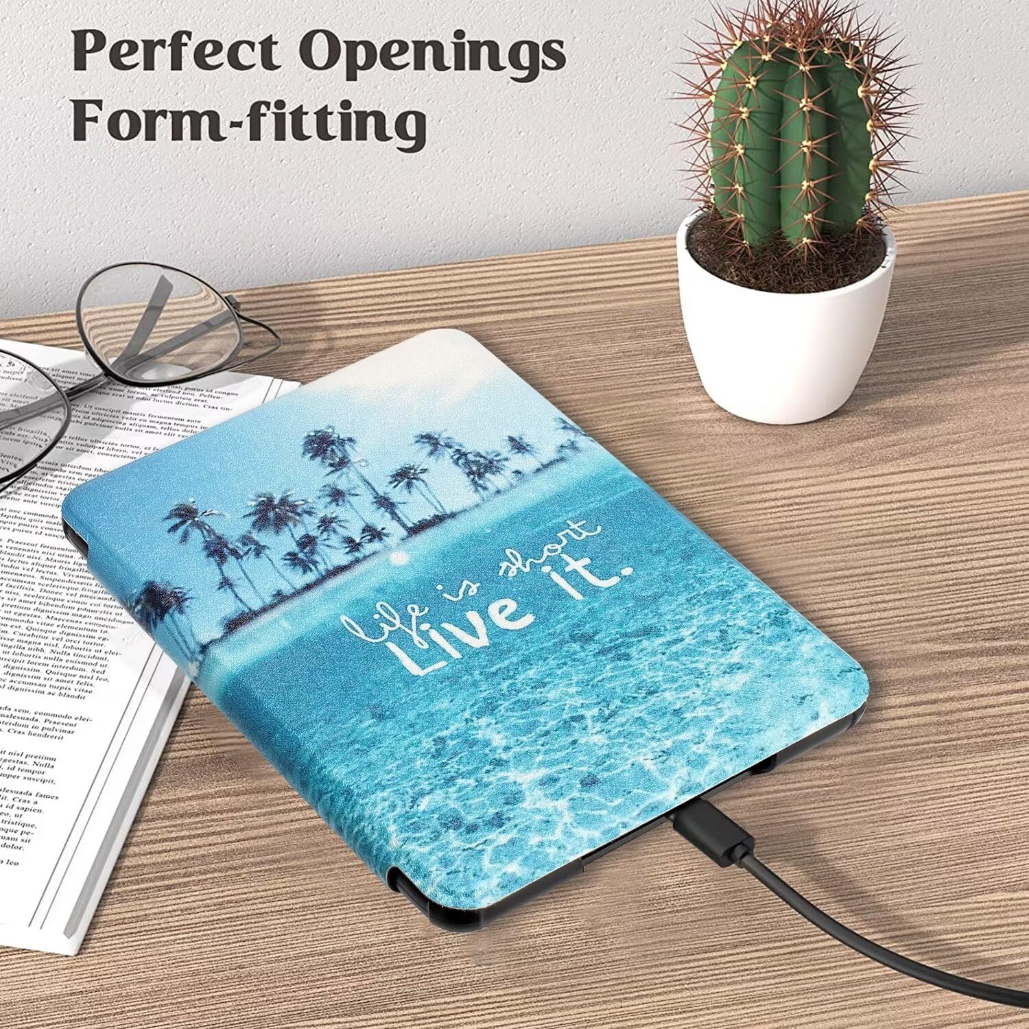 Monsdirect Compatible With Kindle Paperwhite 5Th/6Th/7Th Generation Case 6'' (Fits All 2012, 2013, 2015 And 2016 Versions), Hand