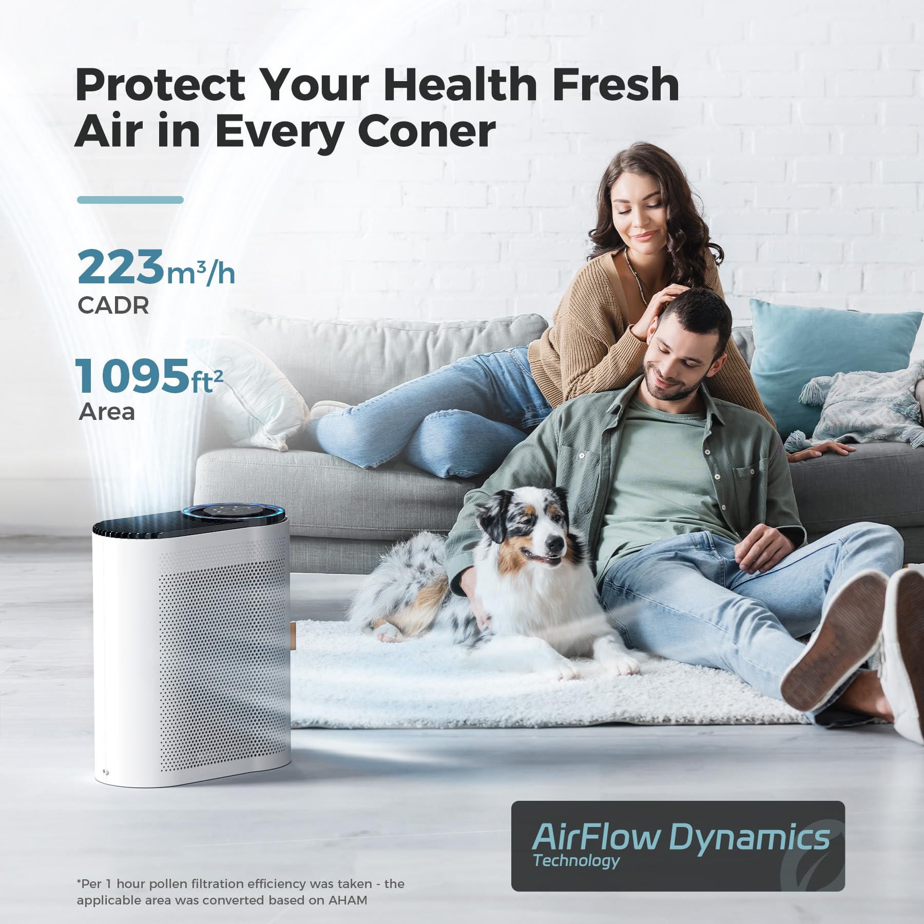 Aroeve Air Purifiers For Home Large Room Up To 1095 Sq Ft Coverage With Air Quality Sensors Impressive Filter Layer With Auto Fu