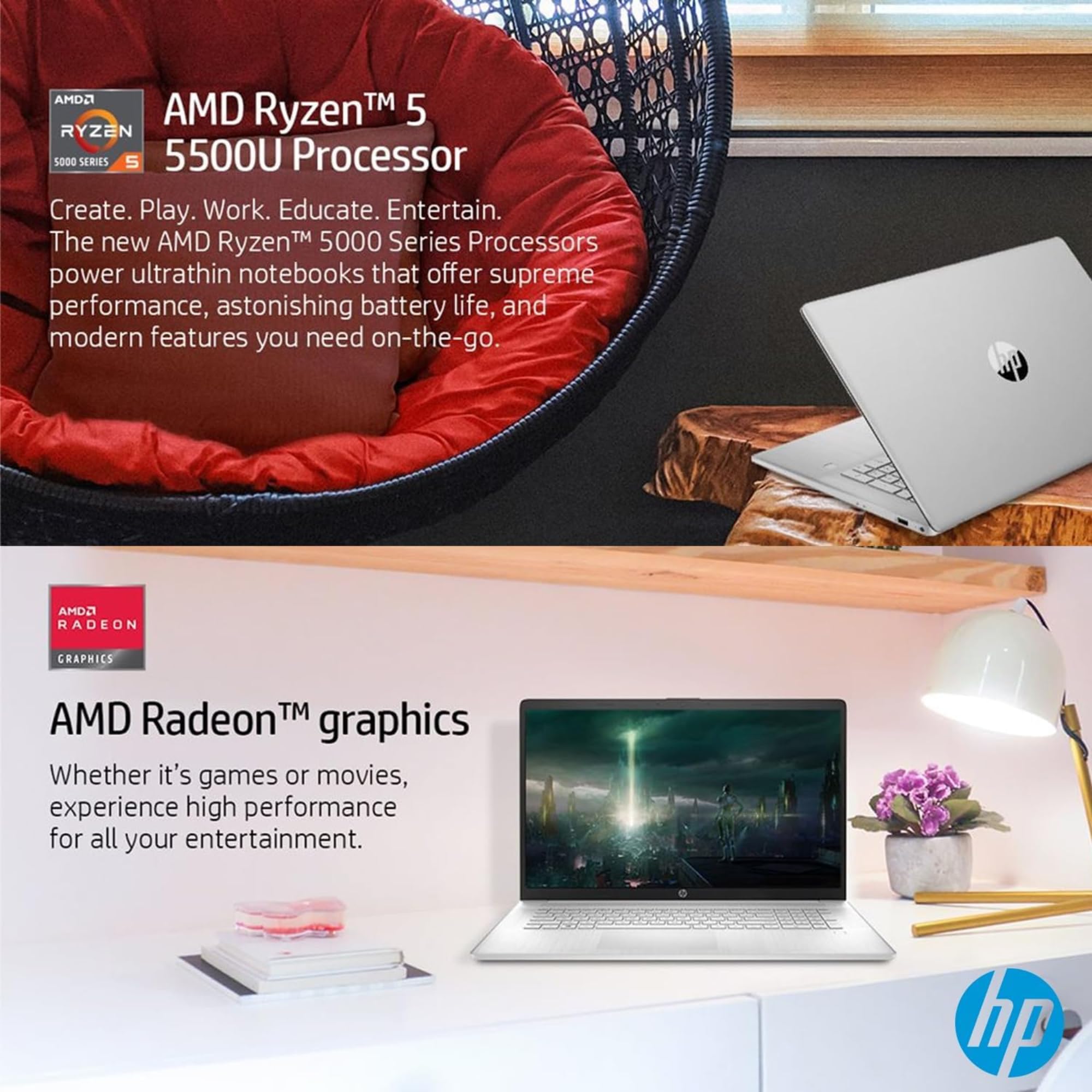 Hp High Performance Laptop (Amd Core, 64Gb Ram | 1Tb Storage)