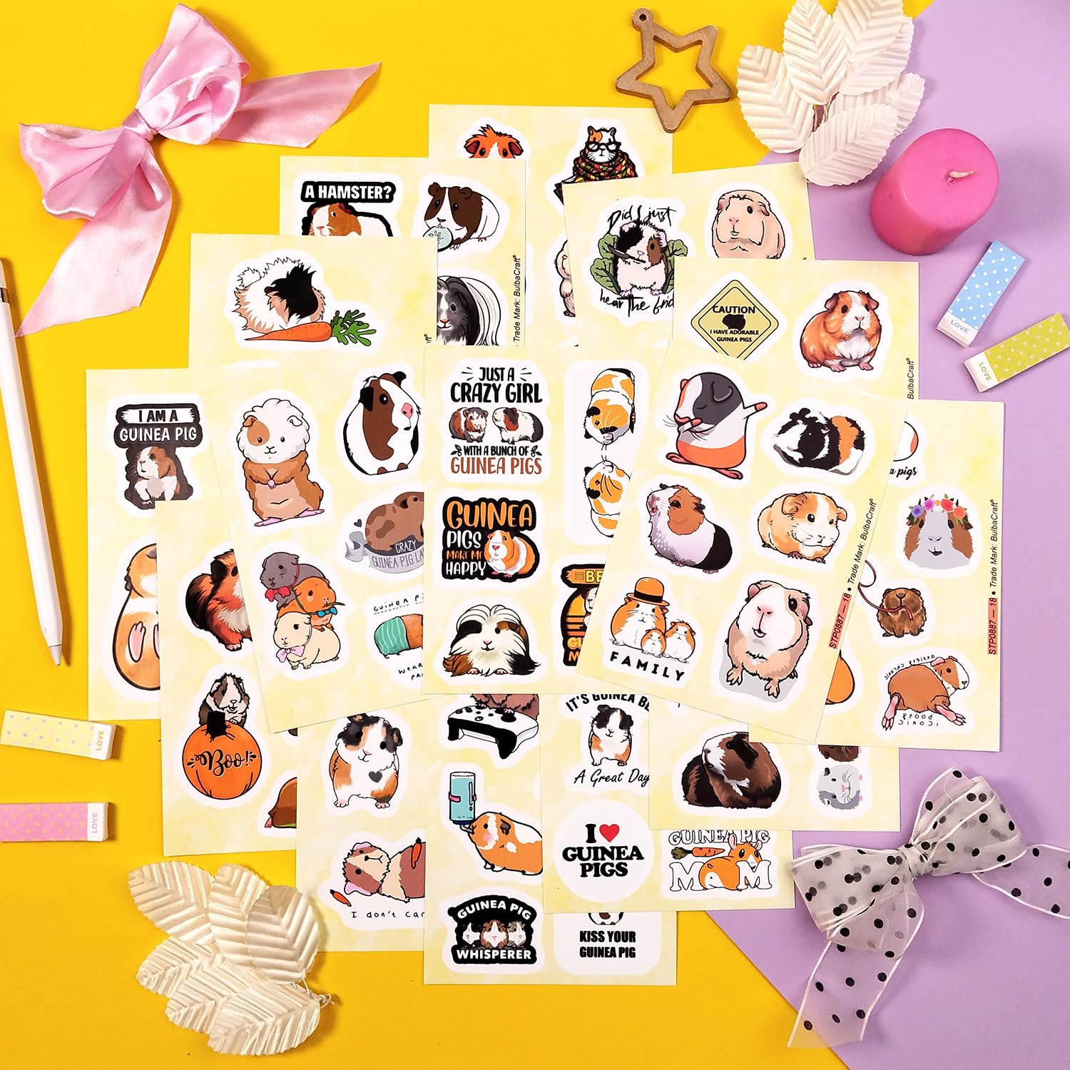 Guinea Pig Stickers   Guinea Pig Party Favors, Guinea Pig Birthday Decorations   Guinea Pig Stuff, Accessories, Gifts For Guinea