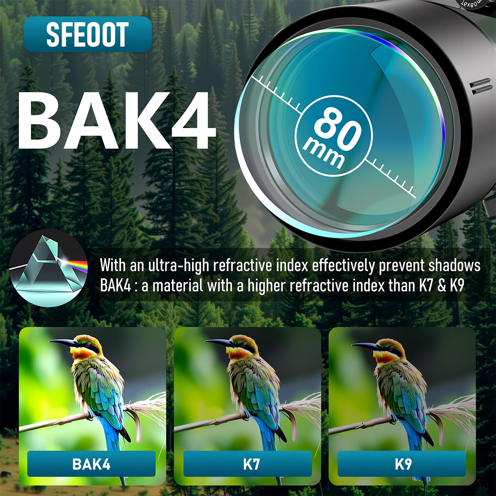 Spotting Scope 25-75X80 Hd With Tripod Carrying Pouch And Quick Cell Phone Holder, Clear Image With Bak4 Prism Spotting Scopes F