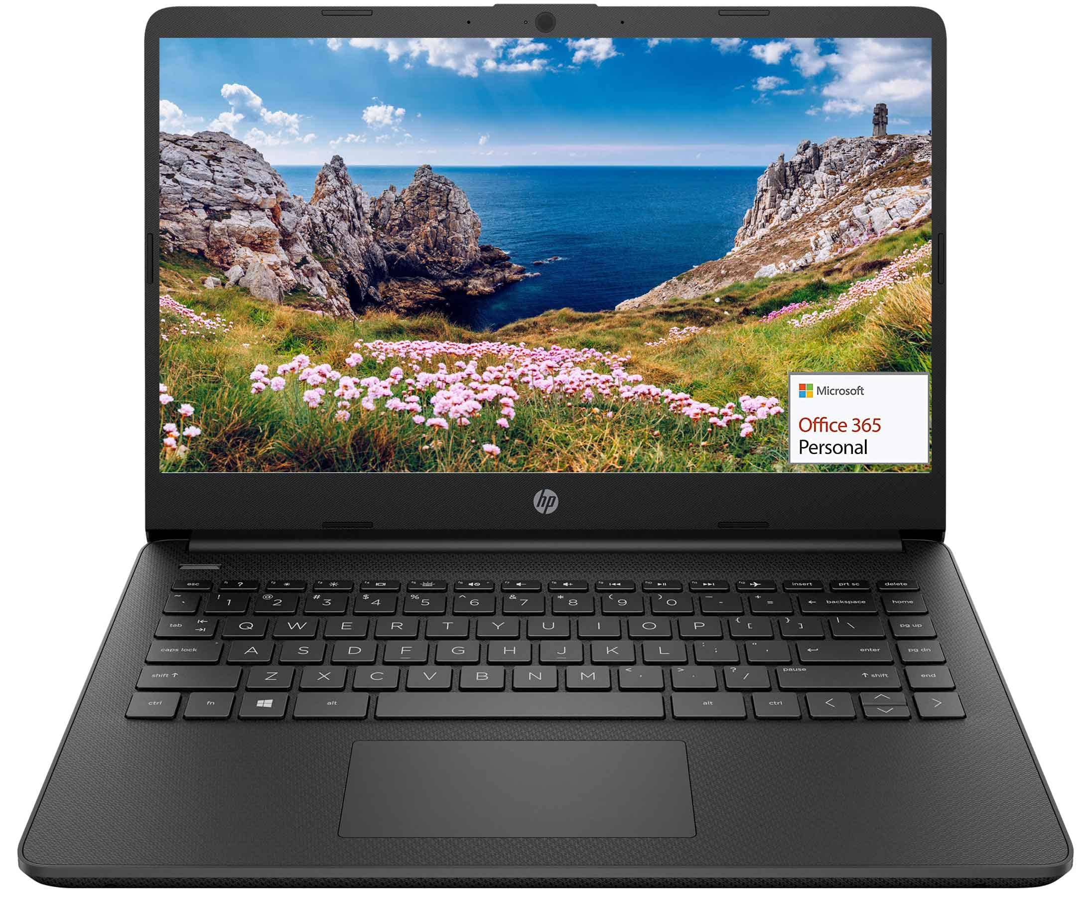 Hp 14'' Touchscreen Laptop, Intel Dual Core N4020, 8Gb Ram, 192Gb Storage(64Gb Emmc+128Gb Micro Sd), Webcam, 1Yr Office W/Access