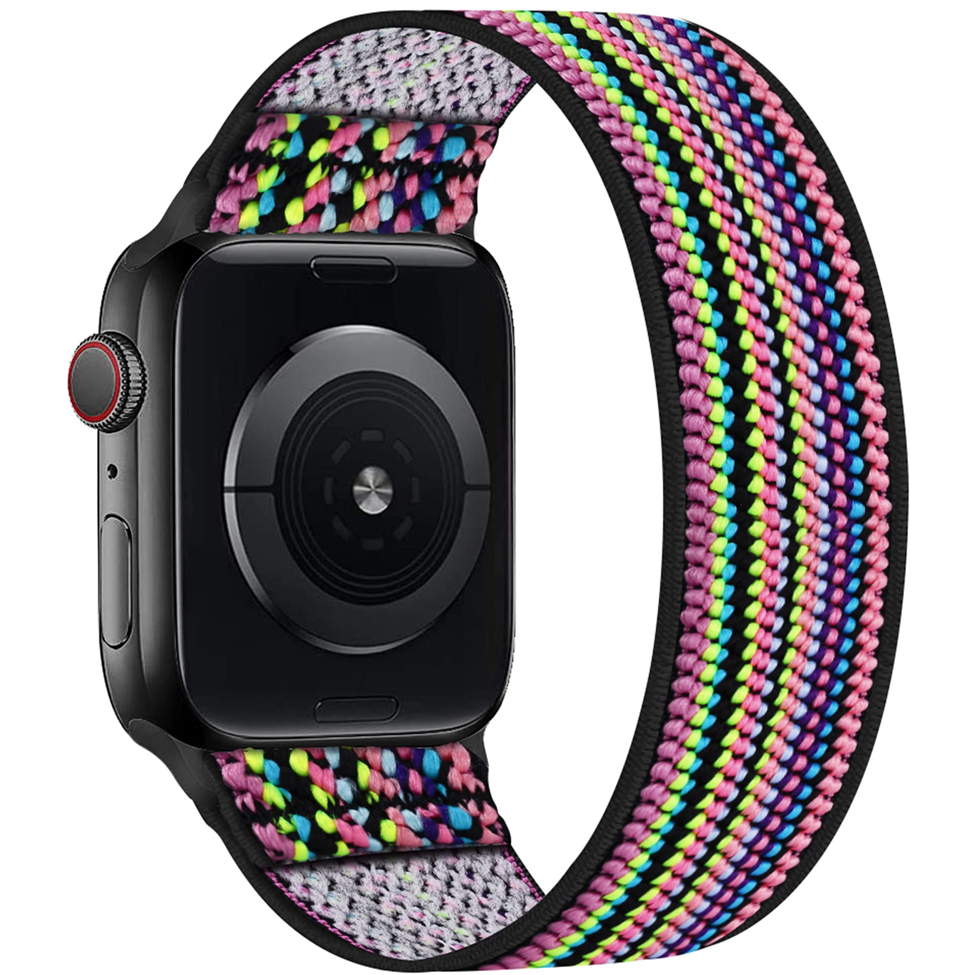 Enjiner Stretchy Nylon Solo Loop Bands Compatible With Apple Watch 38Mm 40Mm 41Mm 42Mm 44Mm 45Mm 49Mm Ultra Iwatch Series 8 7 6