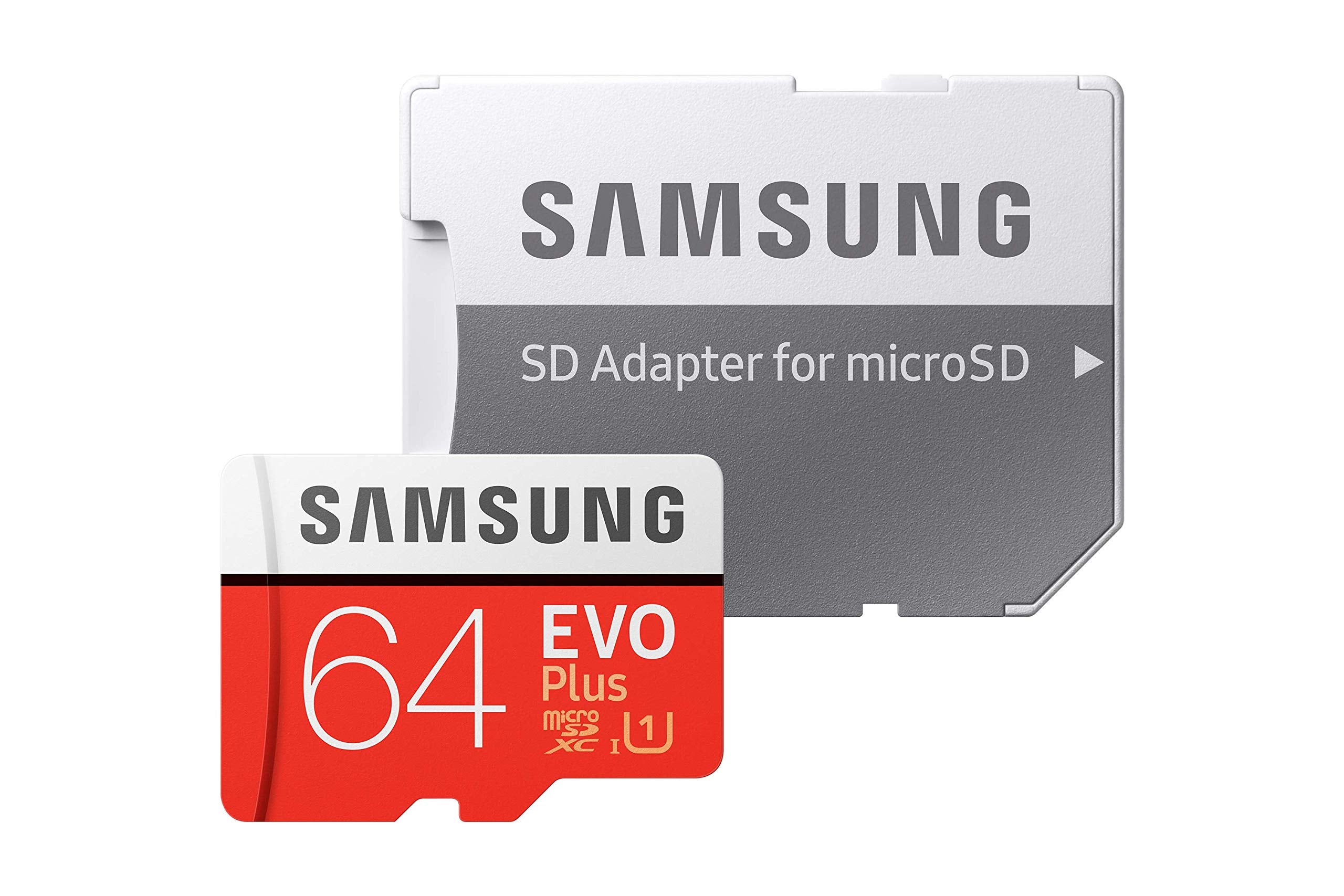 Samsung Evo Plus 64Gb Microsdxc Uhs-I U3 100Mb/S Full Hd & 4K Uhd Memory Card With Adapter (Mb-Mc64Ha)
