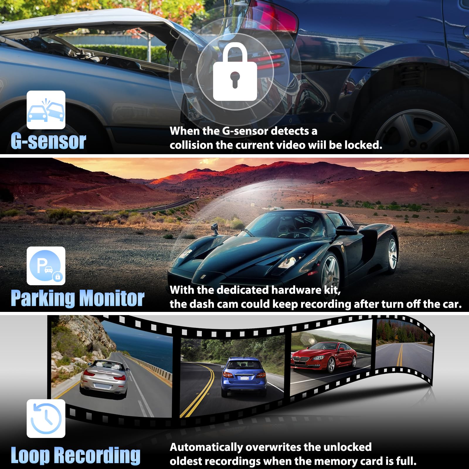 Mirror Dash Cam For Cars,4.5' Rear View Mirror 1080P Front And Rear View Dual Cameras,Super Night Vision,Parking Assistance,G Sensor,24H Parking Monitor, Waterproof Backup Camera Free 32Gb Card