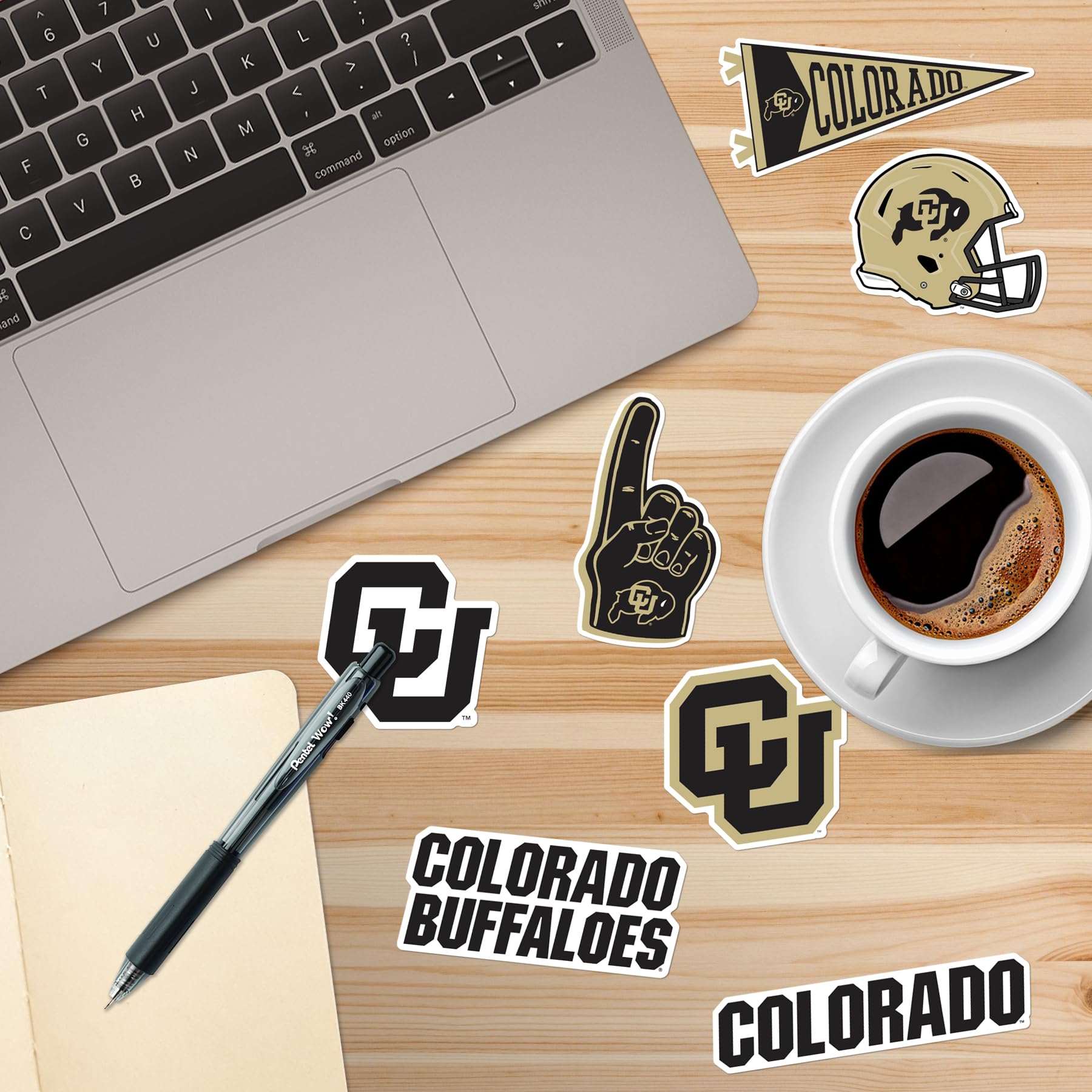 University Of Colorado 50Ct Vinyl Large Deluxe Stickers Variety Pack   Laptop, Water Bottle, Scrapbooking, Tablet, Skateboard, I