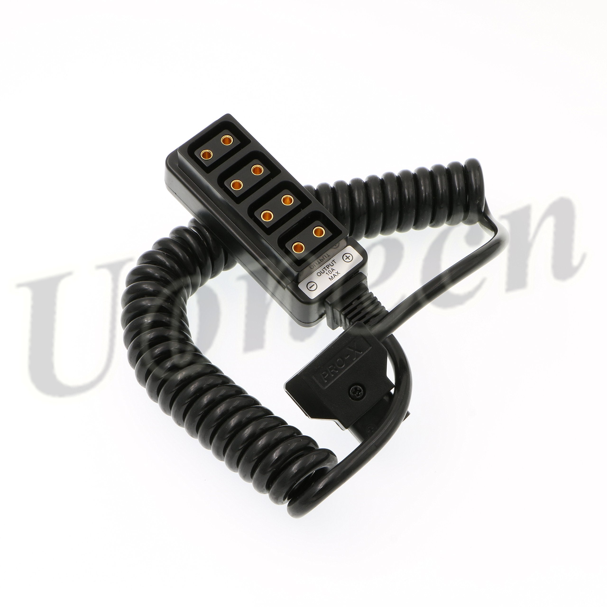 Uonecn Photography Power Coiled Cable D Tap B Type Male To 4 Port D Tap Female For Anton Bauer V Mount Battery