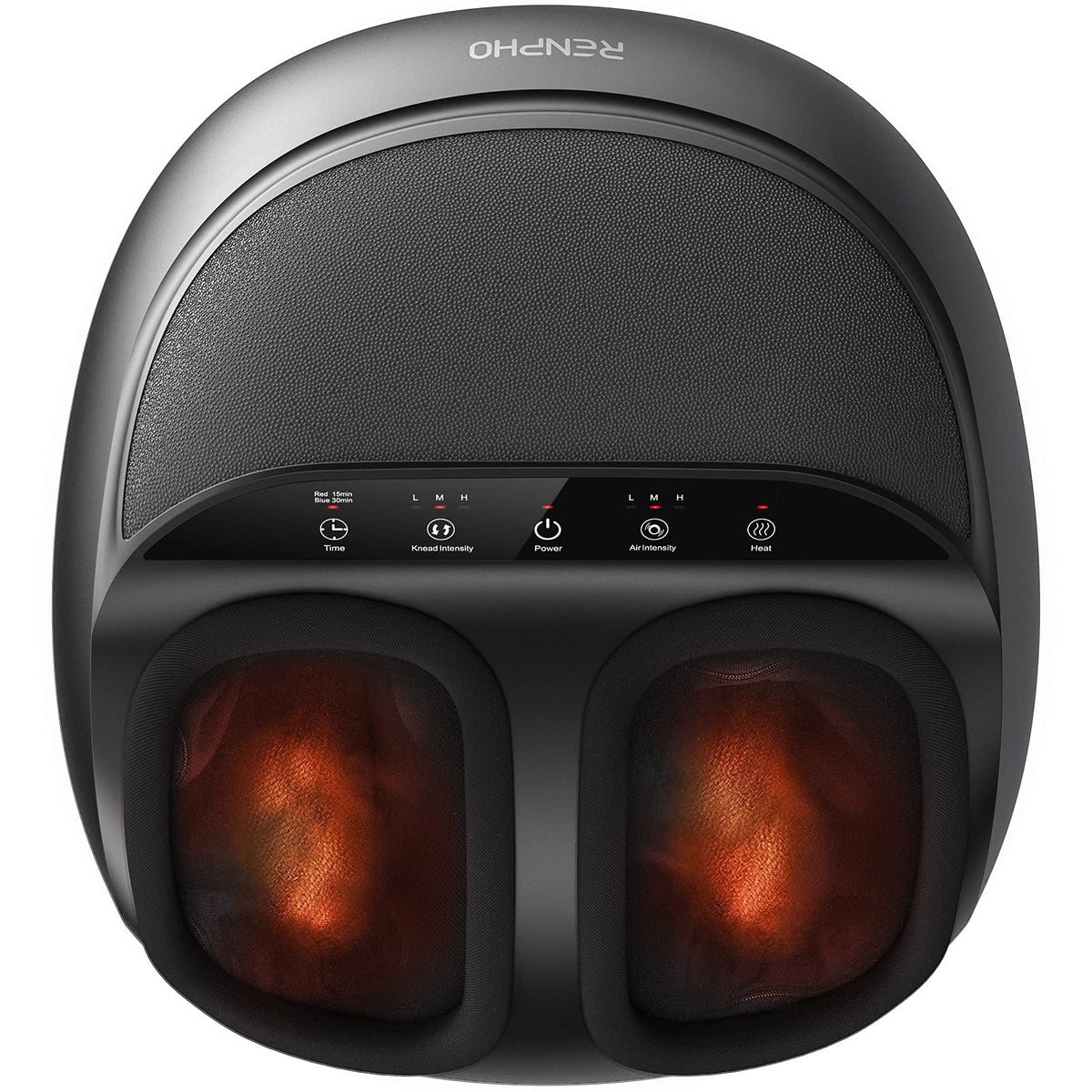 Renpho Foot Massager Machine With Heat Shiatsu Deep Kneading, Delivers Relief For Tired Muscles And Plantar Fasciitis, Fits Feet