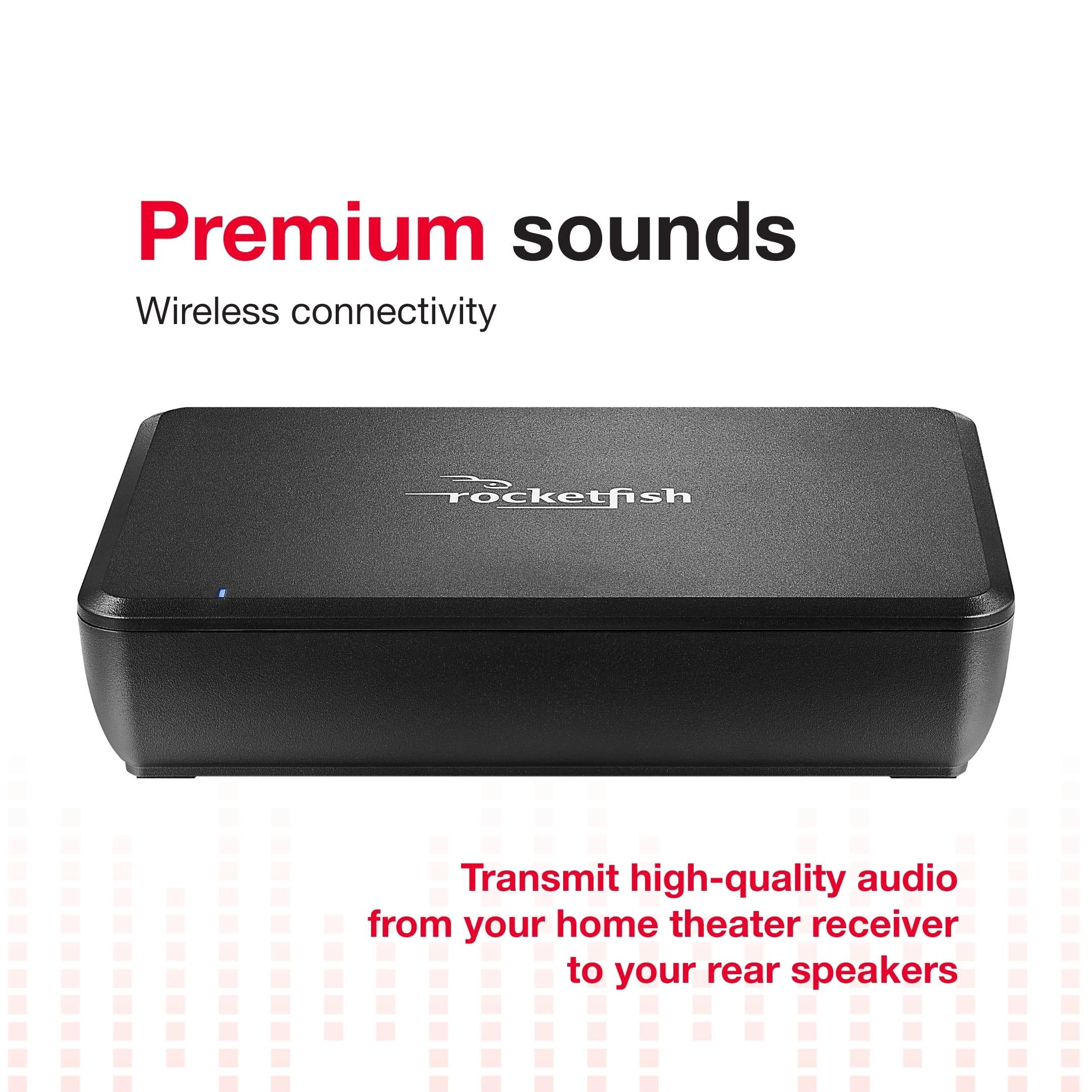 Rocketfish Wireless Rear Speaker Kit - Speaker Kit With Sender & Receiver - Home Theater & Entertainment Audio System - Wireless