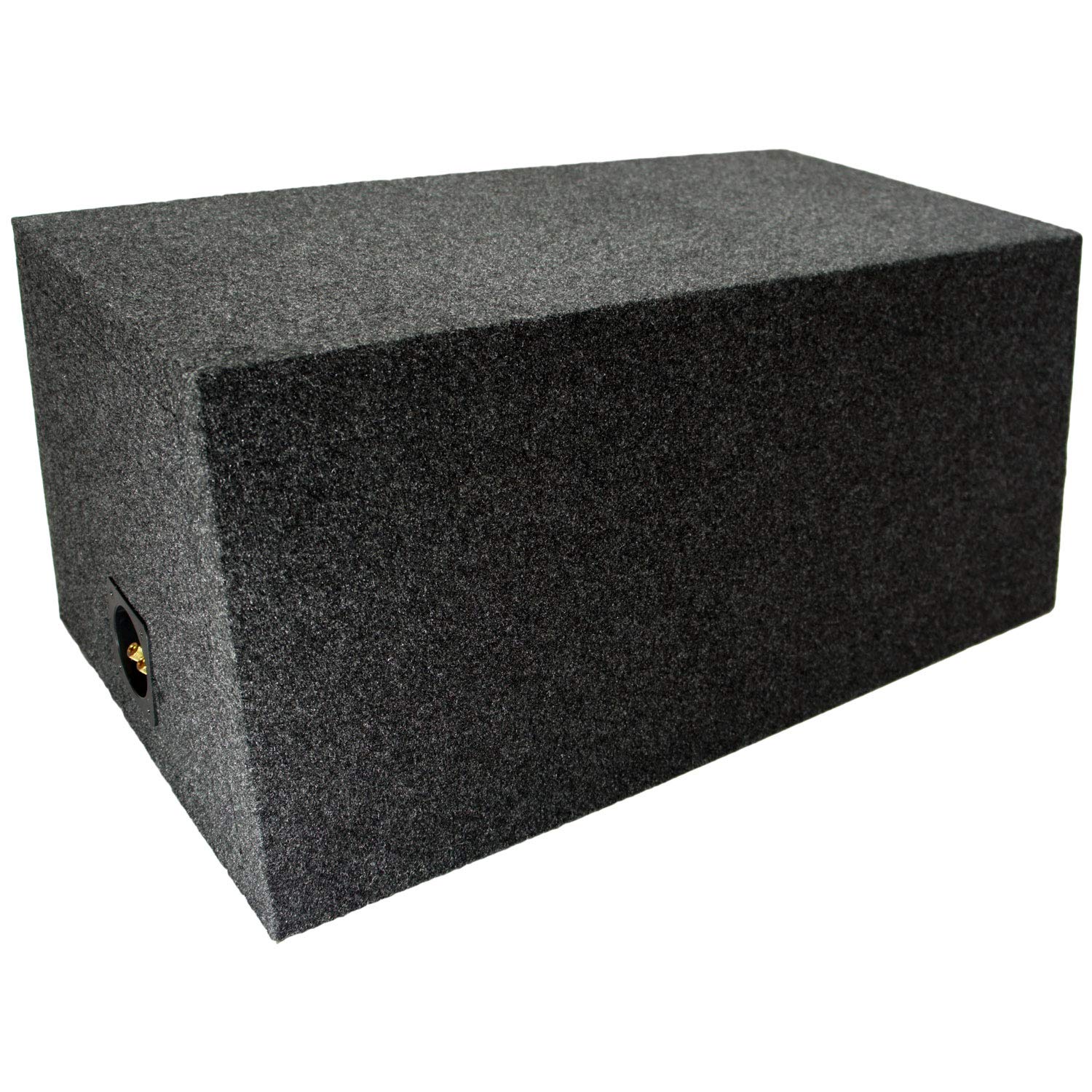 American Sound Connection Asc Rf210H Car Audio Dual 10'' Sealed Subwoofer Rear Angle Sub Box Enclosure 5/8'' Mdf Wood