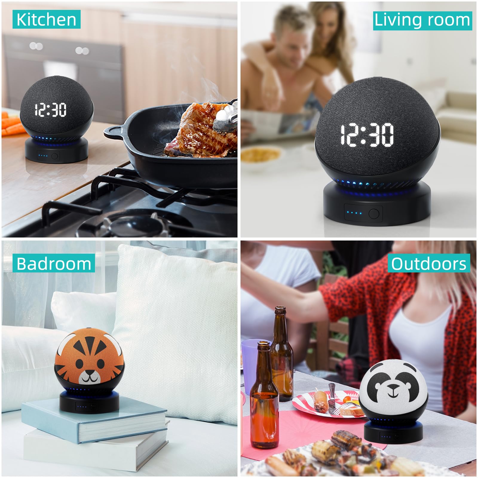 Battery Base For D0/T 4Th & 5Th Generation Portable D0/T 5Th Gen And Google Nest Wifi Battery Base Stand, Not Including The Spea