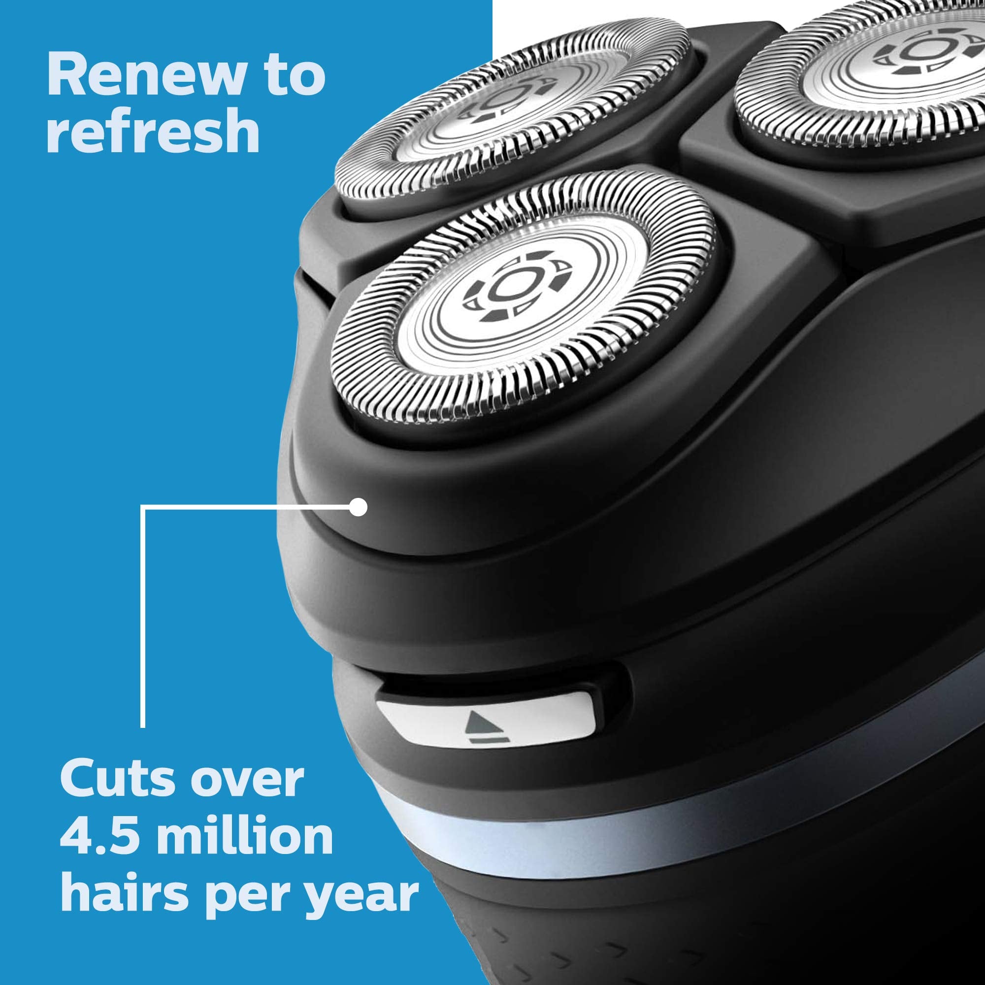 Philips Norelco Sh30/52 Shaving Heads, Compatible With Philips Shavers Series 1000, 3000 And 5000, Powerful Performance, Self-Sh