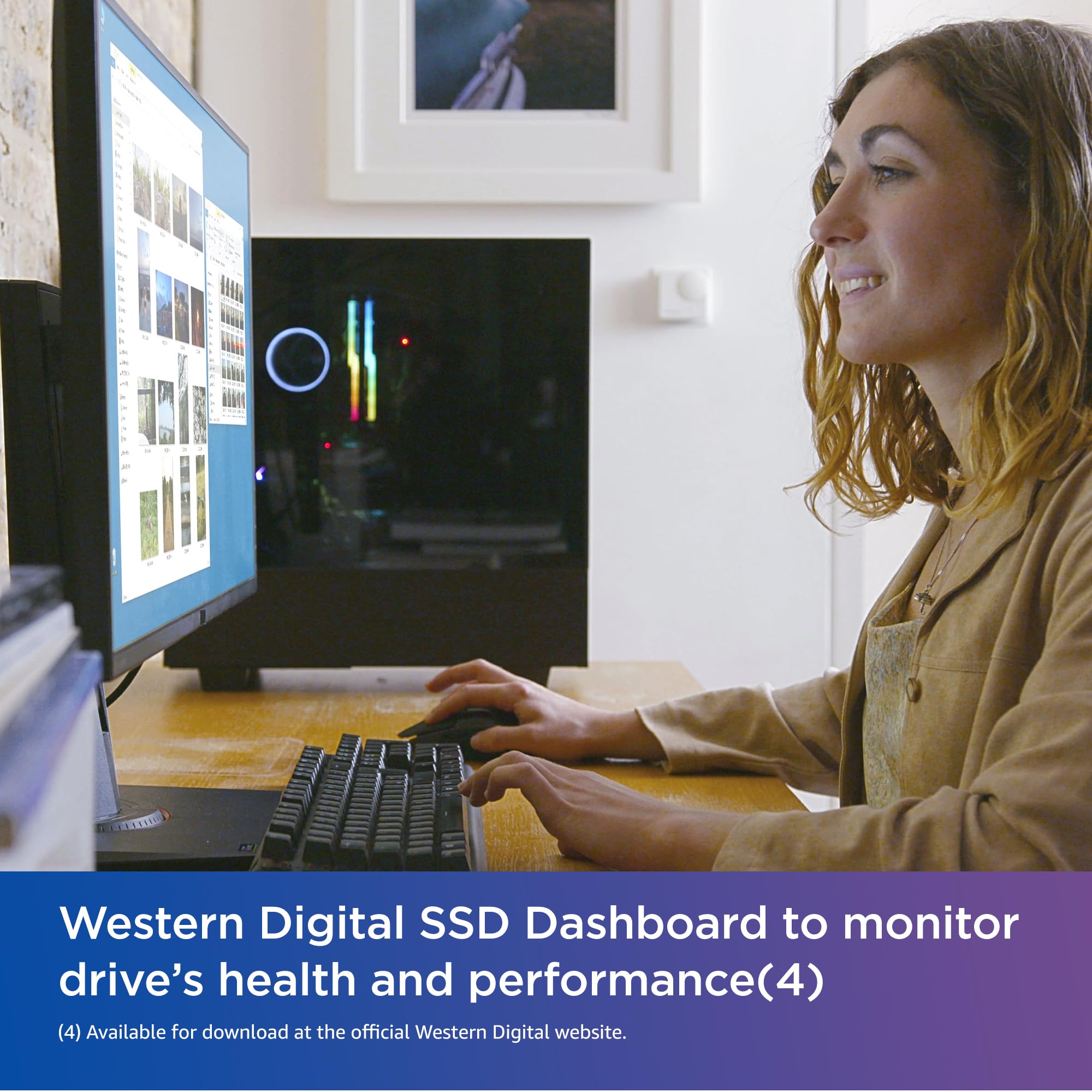 Western Digital 2Tb Wd Blue Sn580 Nvme Internal Solid State Drive Ssd - Gen4 X4 Pcie 16Gb/S, M.2 2280, Up To 4,150 Mb/S - Wds200