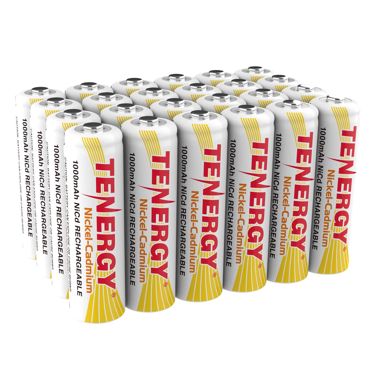 Tenergy Aa Rechargeable Nicd Battery, 1.2V 1000Mah High Capacity Aa Batteries For Solar Lights, Garden Lights, Yard Light 24 Pac