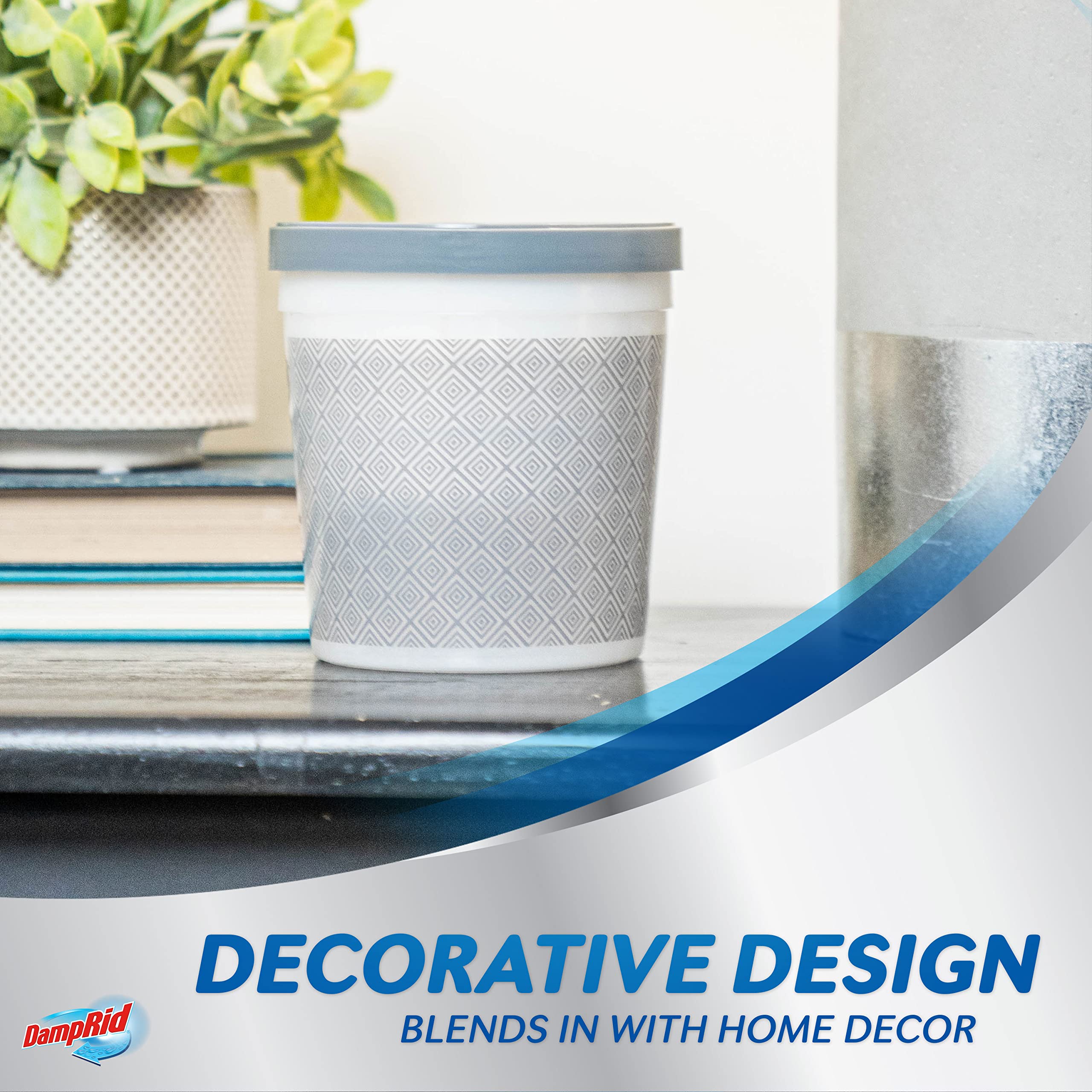 Damprid Refillable Moisture Absorber, 11 Oz., 6 Pack   Fresh Scent Moisture Absorbers, 10% More Absorbing Power*, Eliminates Mus