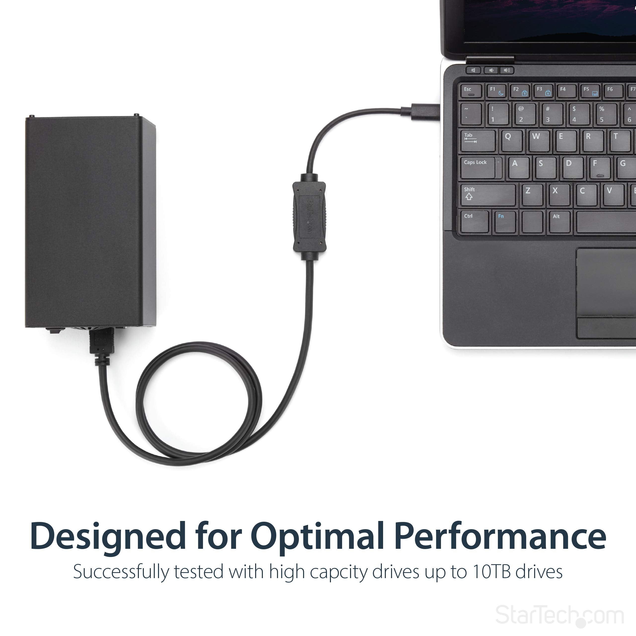 Startech.Com Usb C To Esata Cable   3 Ft / 1M   5Gbp   For Hdd/Ssd/Odd   External Hard Drive Adapter   Usb 3.0 To Esata Converte