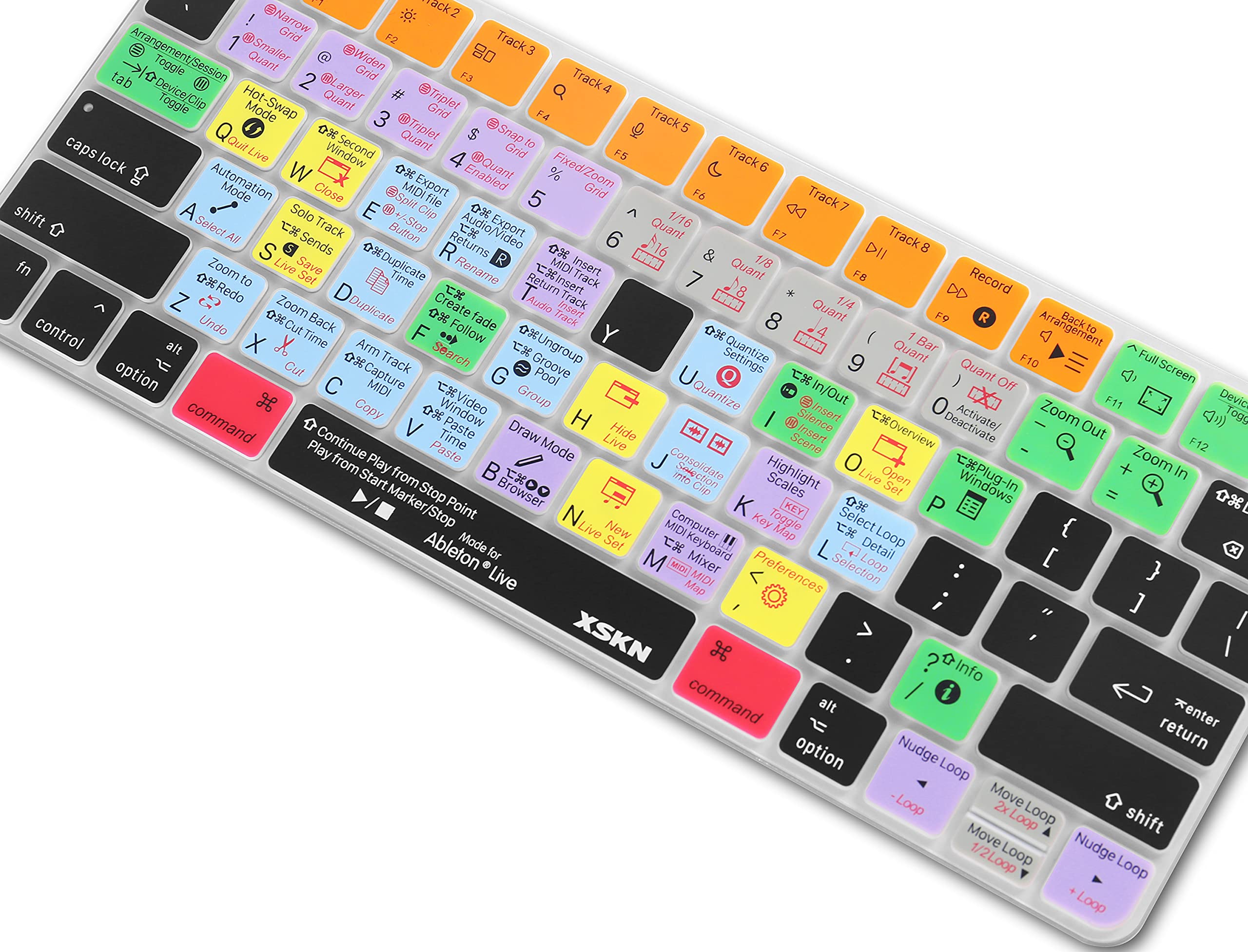 Xskn Shortcut And Language Seriers Silicone Keyboard Cover Skin For 2021 New M1 Chip Imac Magic With Touch Id A2449 Lock Key A24