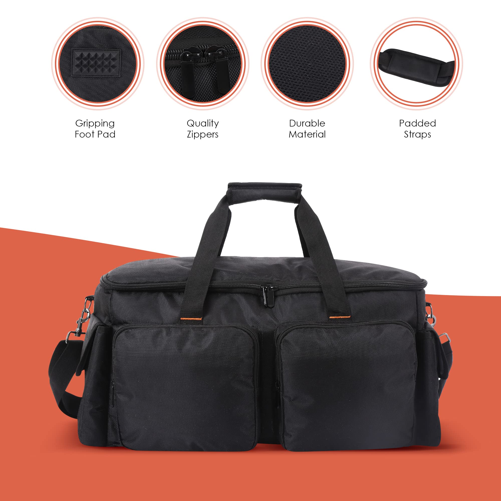 Gig Bag, Dj Gig Bag, Musicians Equipment Case, Music Cable Organizer, Musical Equipment Gear, Wire File Management For Cords, Ac