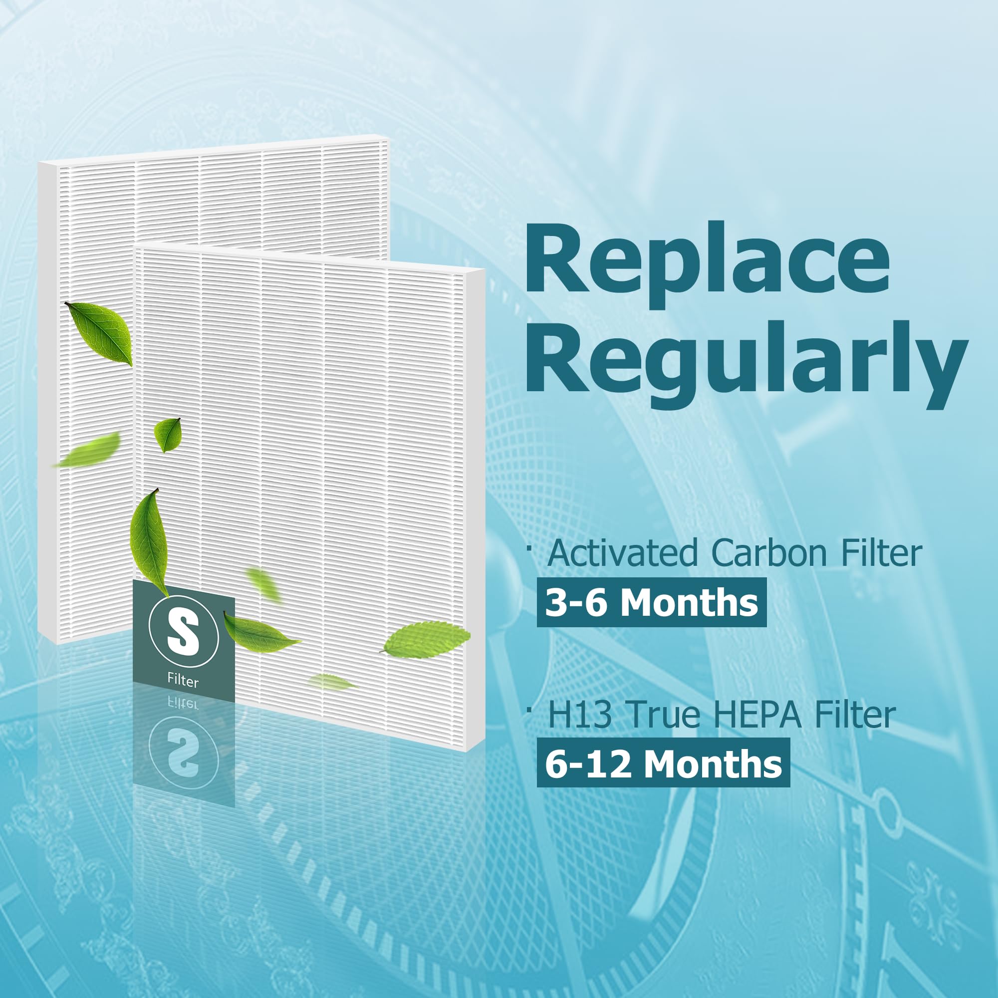 Improvedhand C545 Replacement Filter S Compatible With Winix C545 Air Purifier, True High Efficiency H13 Filter, Replaces Filter